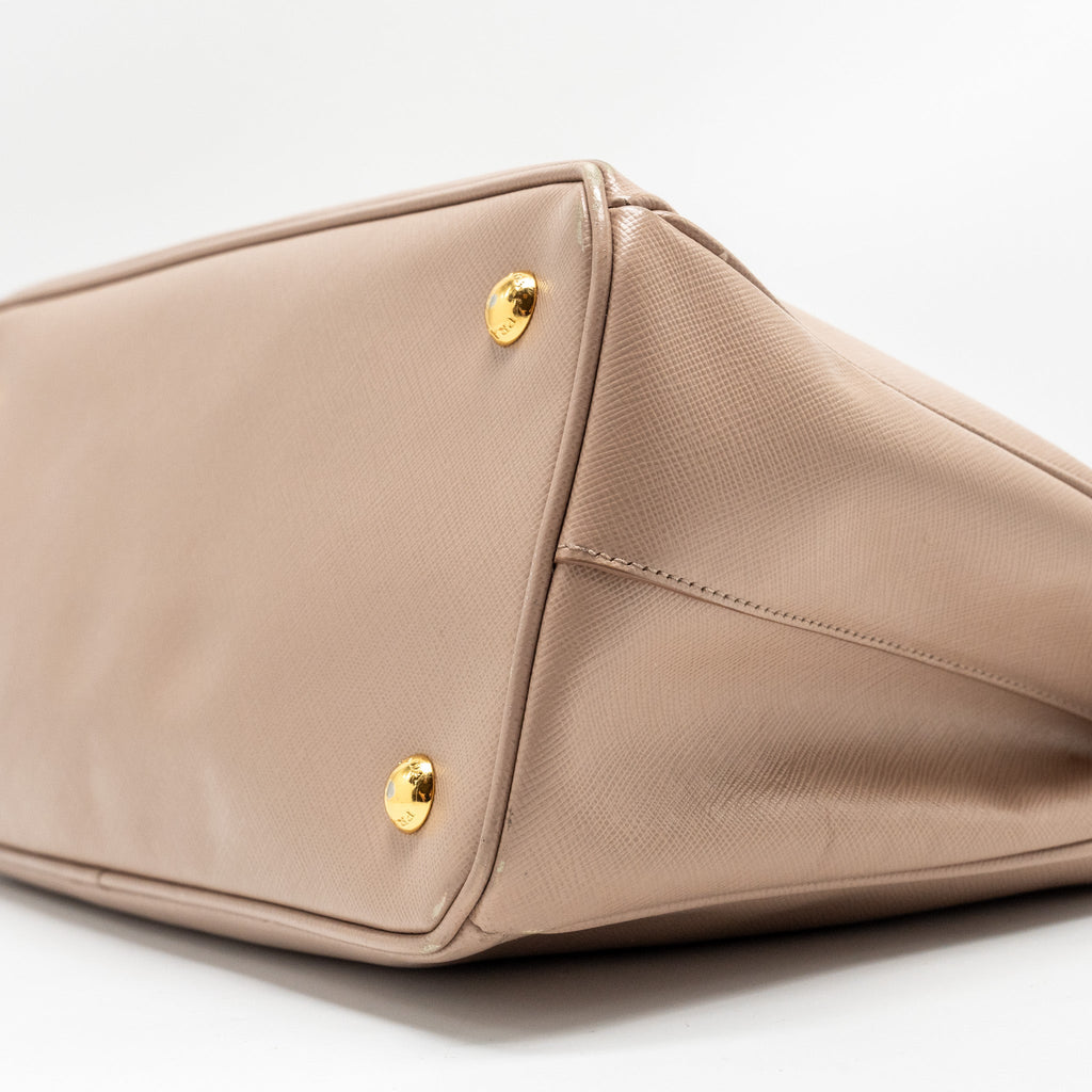 PRADA SAFFIANO TOTE BAG CALFSKIN POWDER PINK GHW