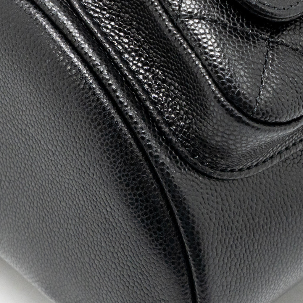 CHANEL 23P MINI TRIPLE PACK BACKPACK CAVIAR BLACK LGHW (MICROCHIP)