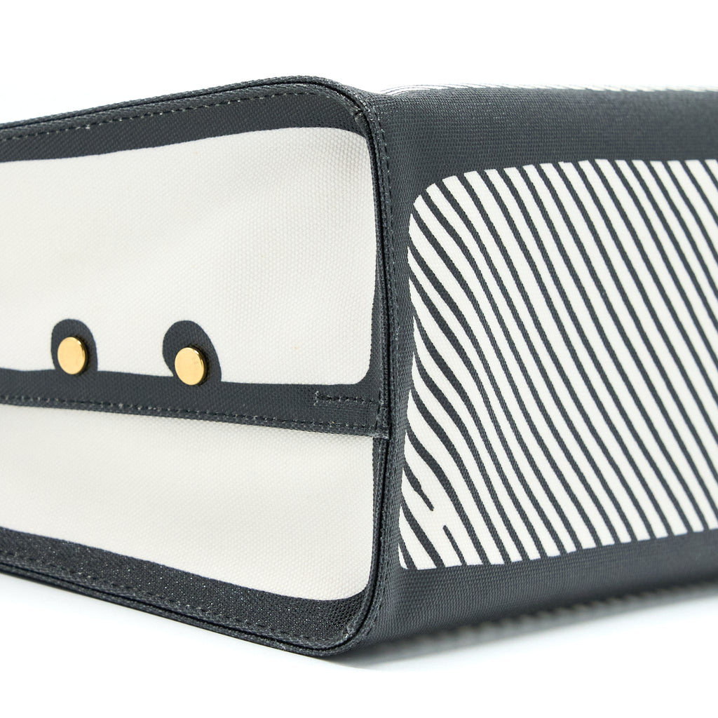 FENDI X VIDES COATED CANVAS PEEKABOO DEFENDER COVER WHITE BLACK