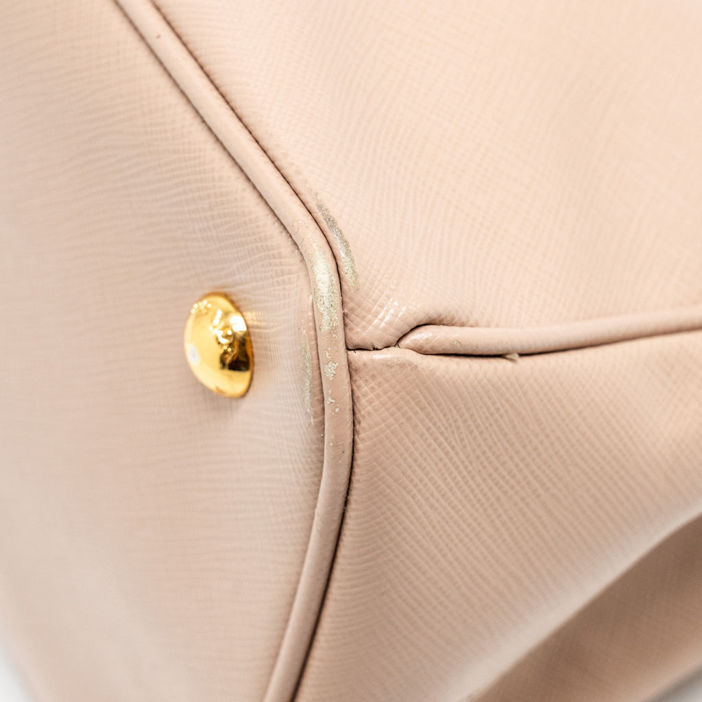 PRADA SAFFIANO TOTE BAG CALFSKIN POWDER PINK GHW