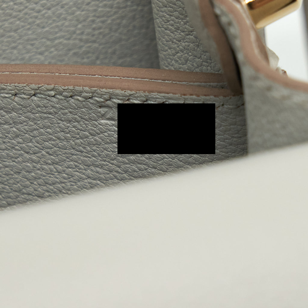 HERMES ROULIS MINI EVERCOLOR GRIS PEARL GHW