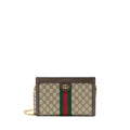 GUCCI OPHIDIA SMALL SHOULDER BAG GG SUPREME CANVAS/LEATHER GHW