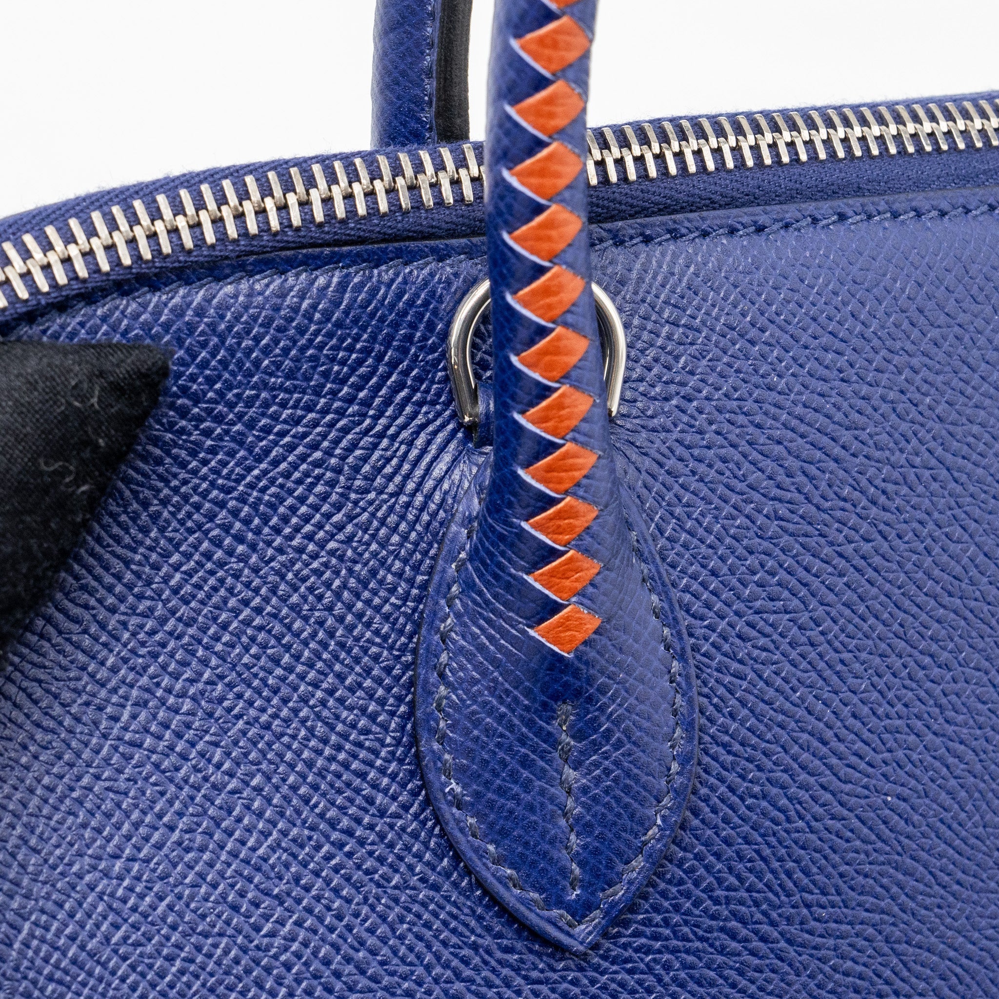 HERMES BOLIDE 1923 30 EPSOM BLUE/MULTICOLOUR SHW