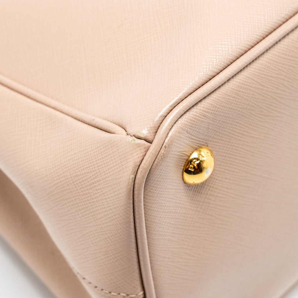 PRADA SAFFIANO TOTE BAG CALFSKIN POWDER PINK GHW