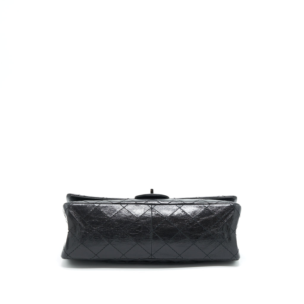 CHANEL 2.55 226 REISSUE AGED CALFSKIN SO BLACK