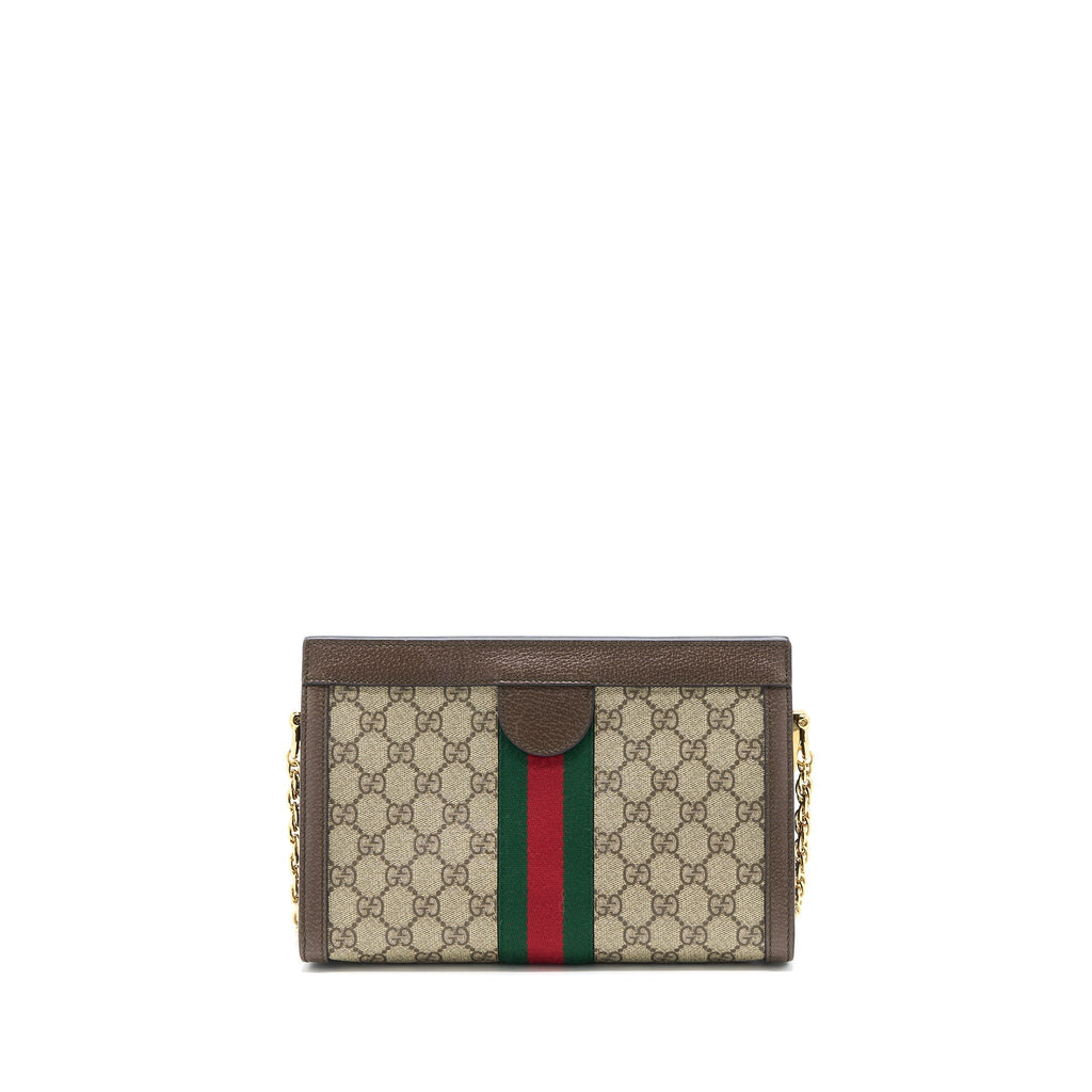 GUCCI OPHIDIA SMALL SHOULDER BAG GG SUPREME CANVAS/LEATHER GHW