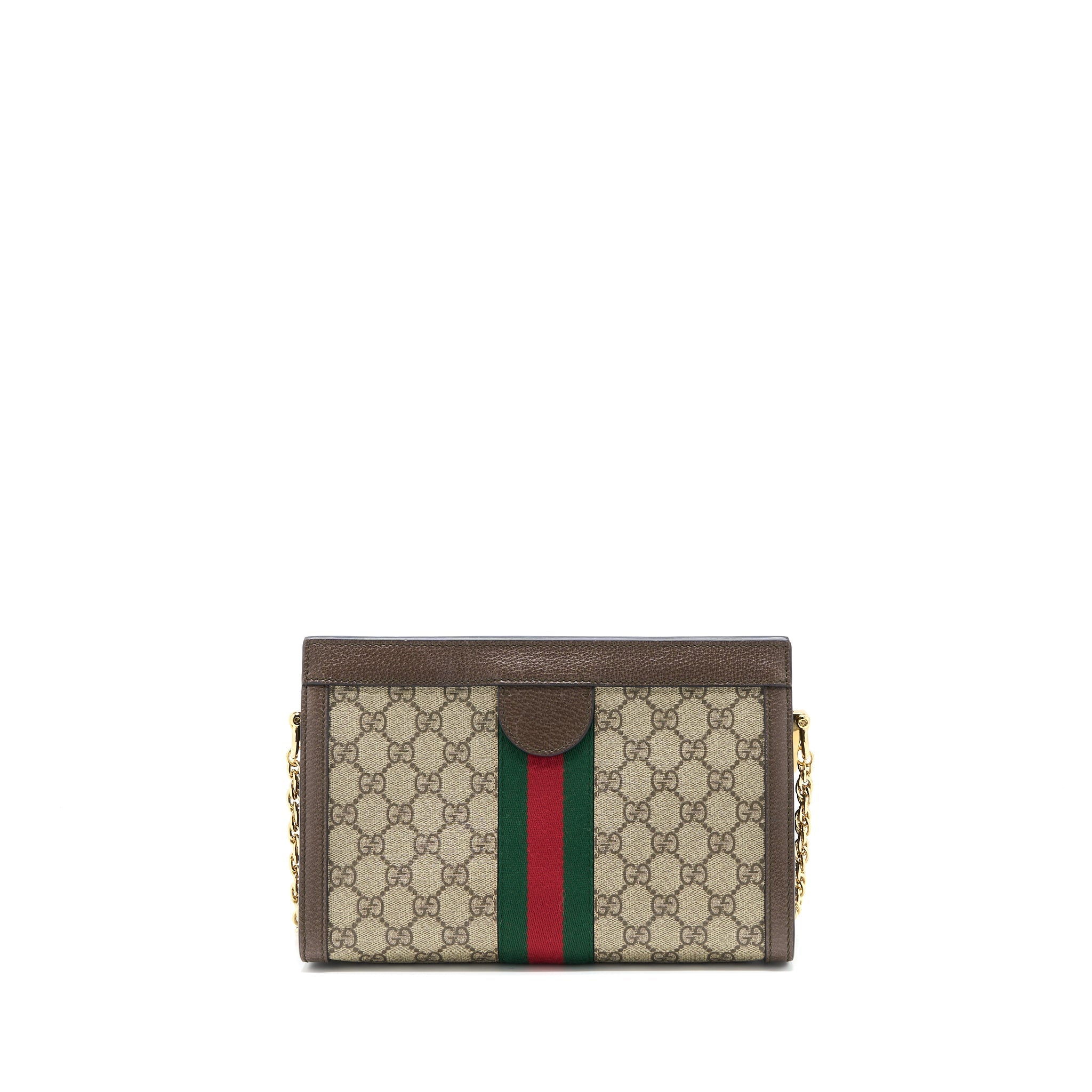 GUCCI OPHIDIA SMALL SHOULDER BAG GG SUPREME CANVAS/LEATHER GHW
