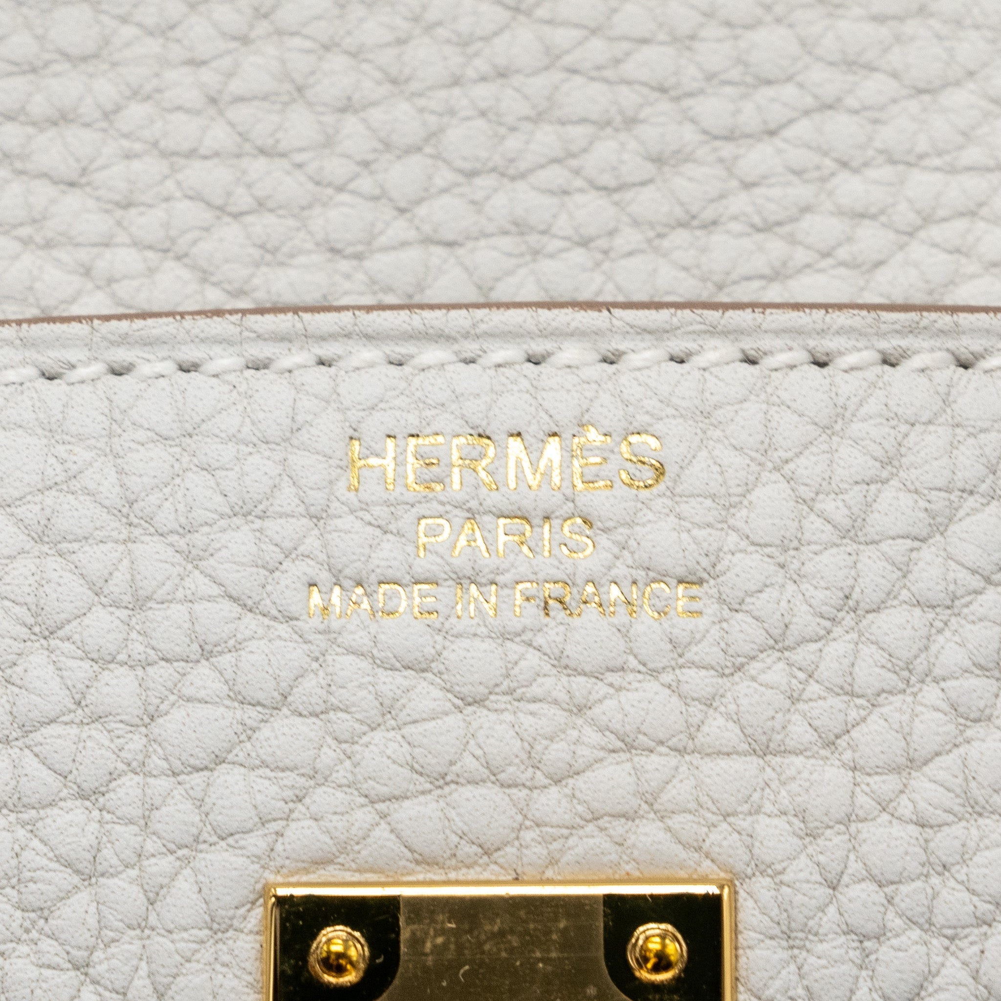 HERMES BIRKIN 25 TOGO M4 GRIS PALE GHW