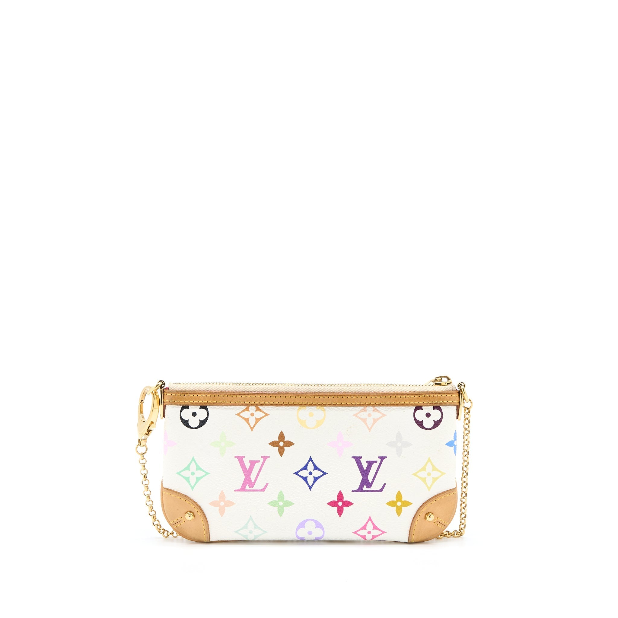 LOUIS VUITTON MILLA POUCH MONOGRAM CANVAS MULTICOLOUR GHW
