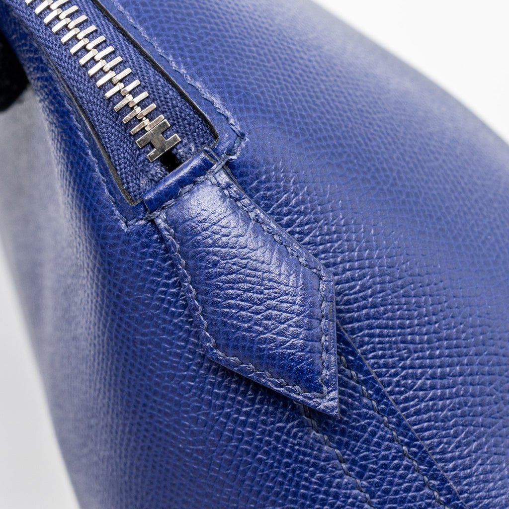 HERMES BOLIDE 1923 30 EPSOM BLUE/MULTICOLOUR SHW