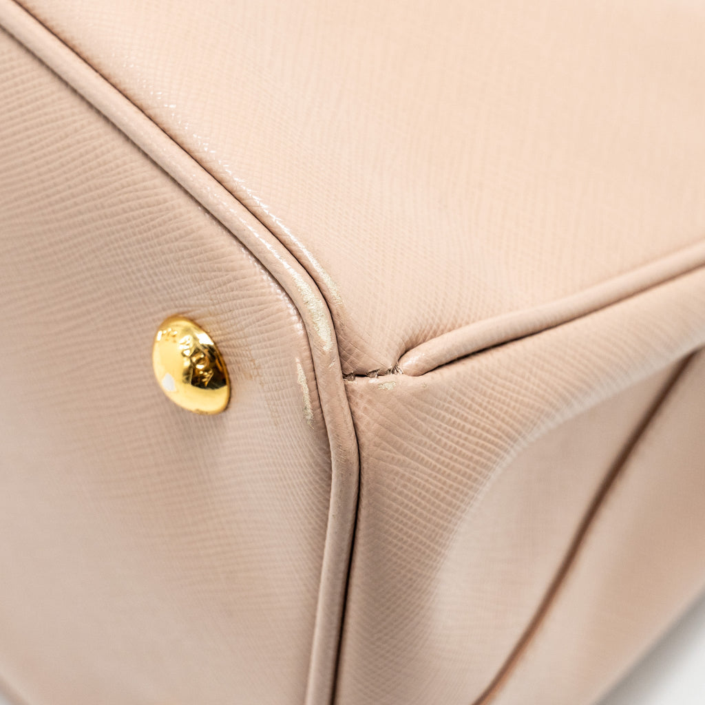 PRADA SAFFIANO TOTE BAG CALFSKIN POWDER PINK GHW