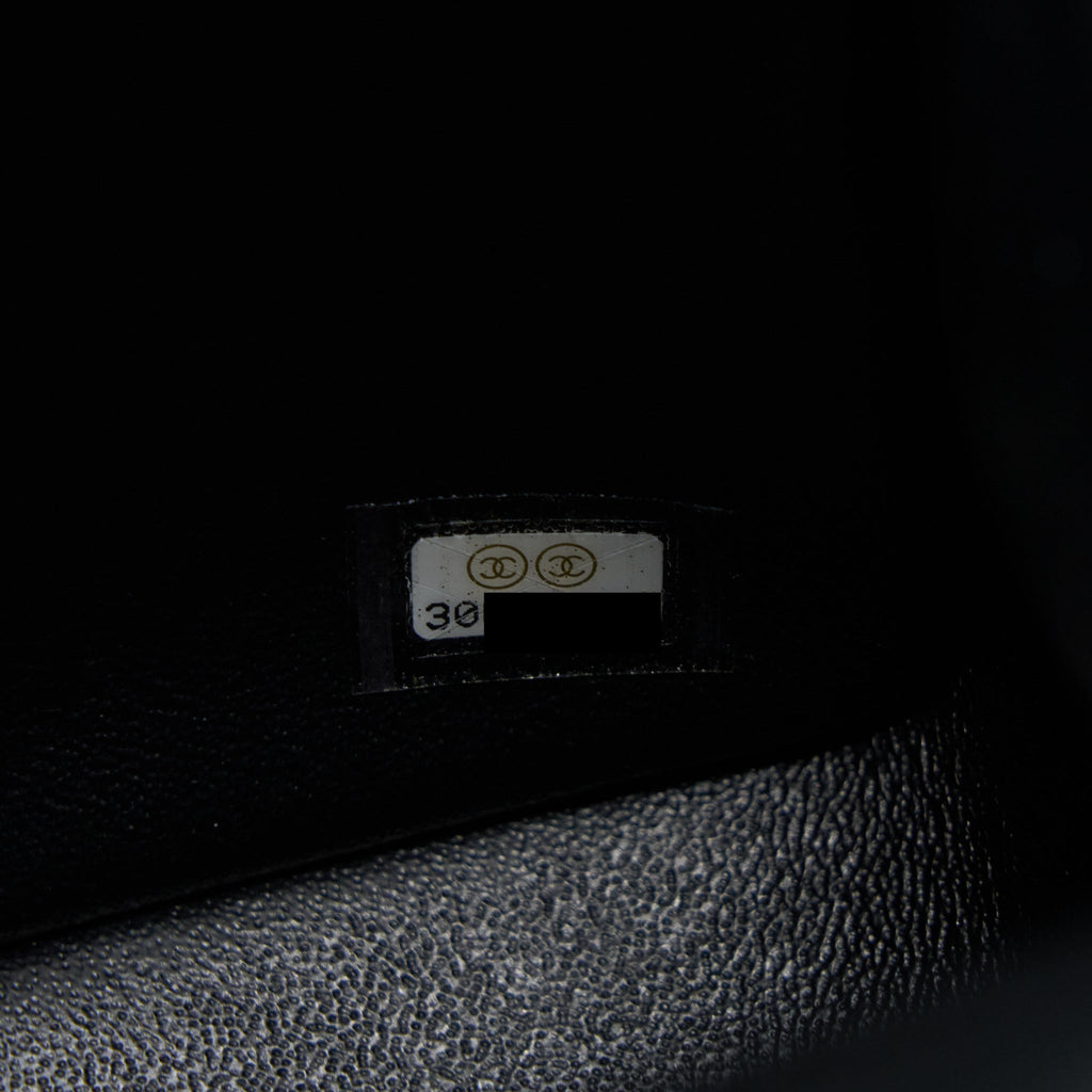 CHANEL CLASSIC MINI SQUARE FLAP BAG LAMBSKIN BLACK GHW