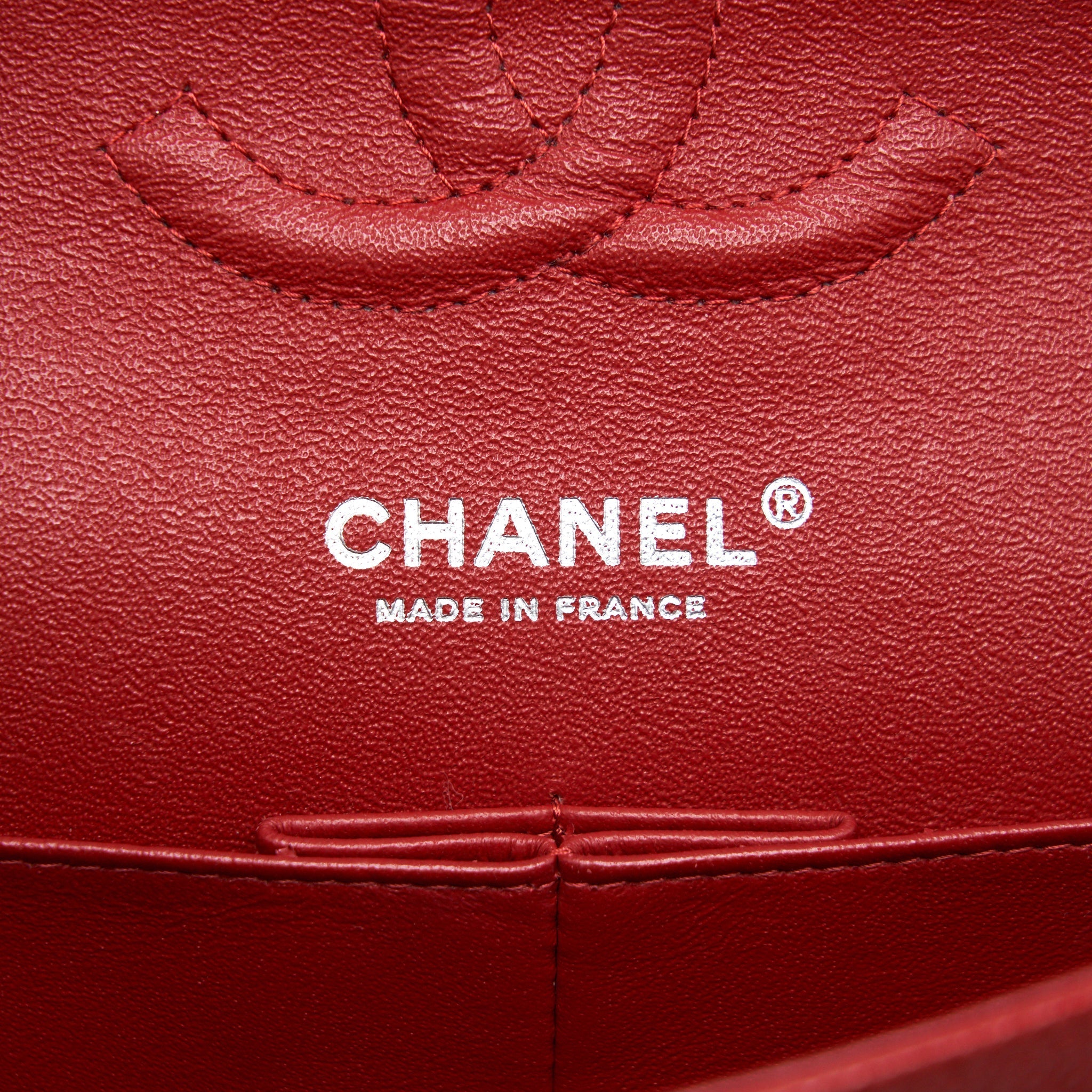 CHANEL MEDIUM CLASSIC DOUBLE FLAP CAVIAR RED SHW