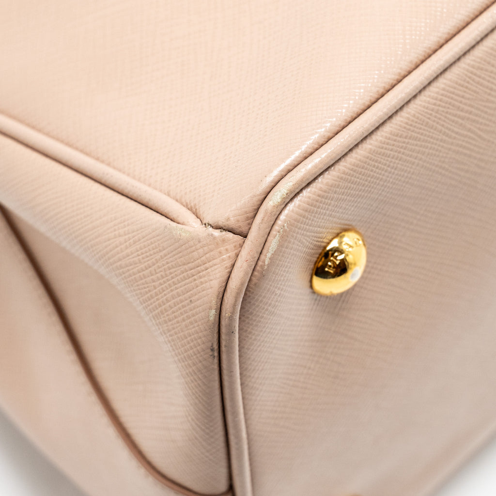 PRADA SAFFIANO TOTE BAG CALFSKIN POWDER PINK GHW