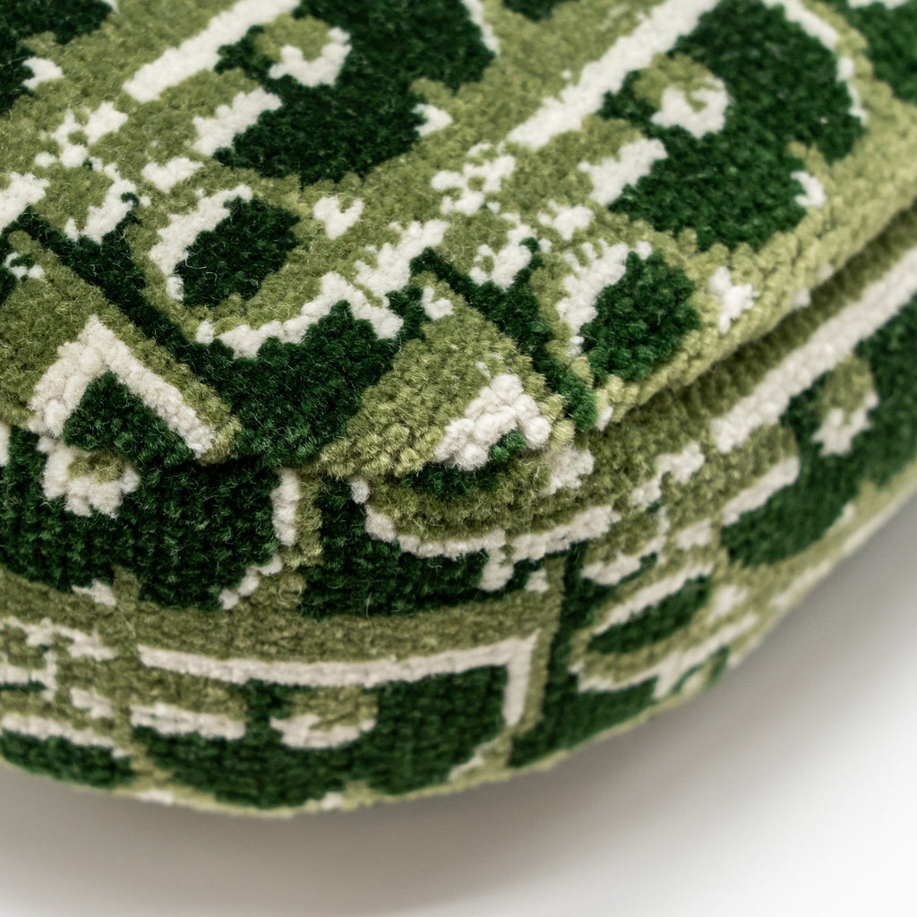 DIOR MEN’S SADDLE BAG FABRIC DIOR OBLIQUE GREEN SHW
