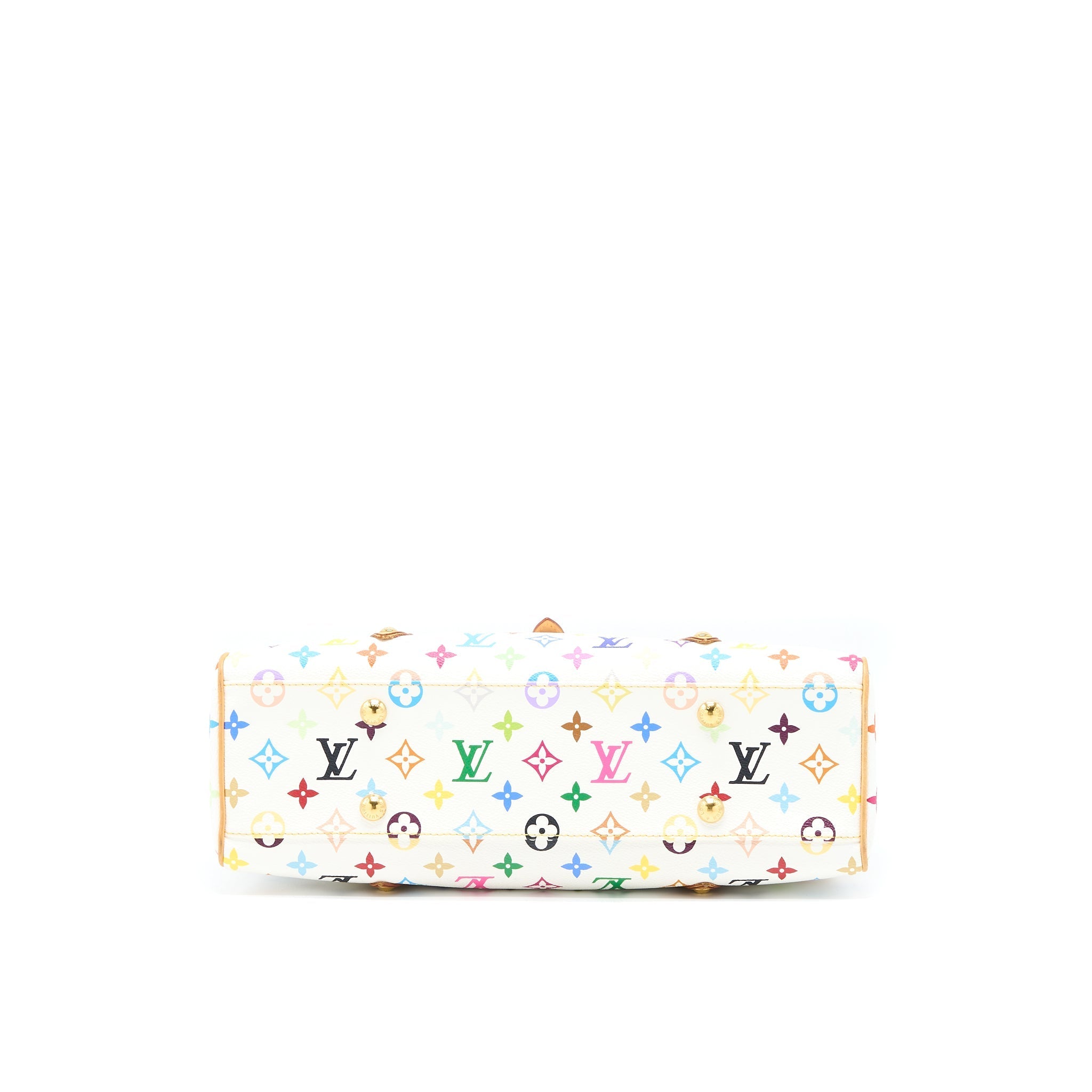 LOUIS VUITTON AURELIA SHOULDER BAG WHITE MULTICOLOUR MONOGRAM CANVAS GHW