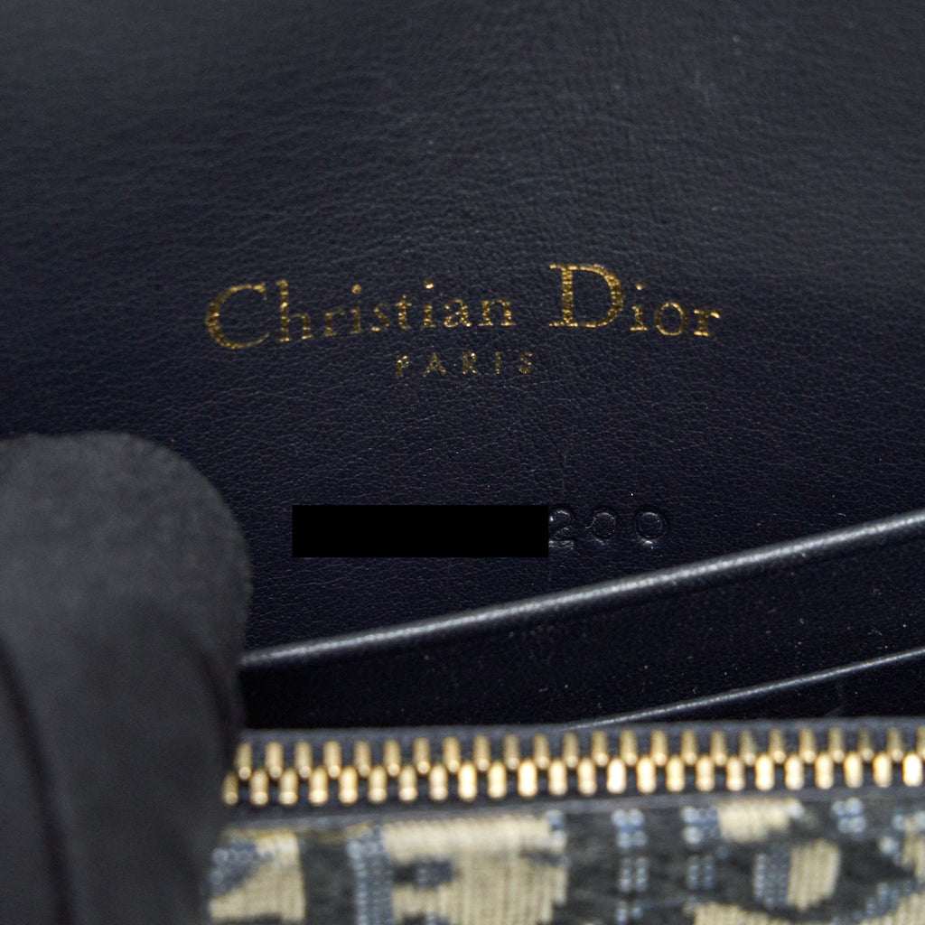 DIOR SADDLE BELT POUCH BLUE OBLIQUE JACQUARD