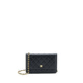 CHANEL CLASSIC WALLET ON CHAIN CAVIAR BLACK GHW (MICROCHIP)