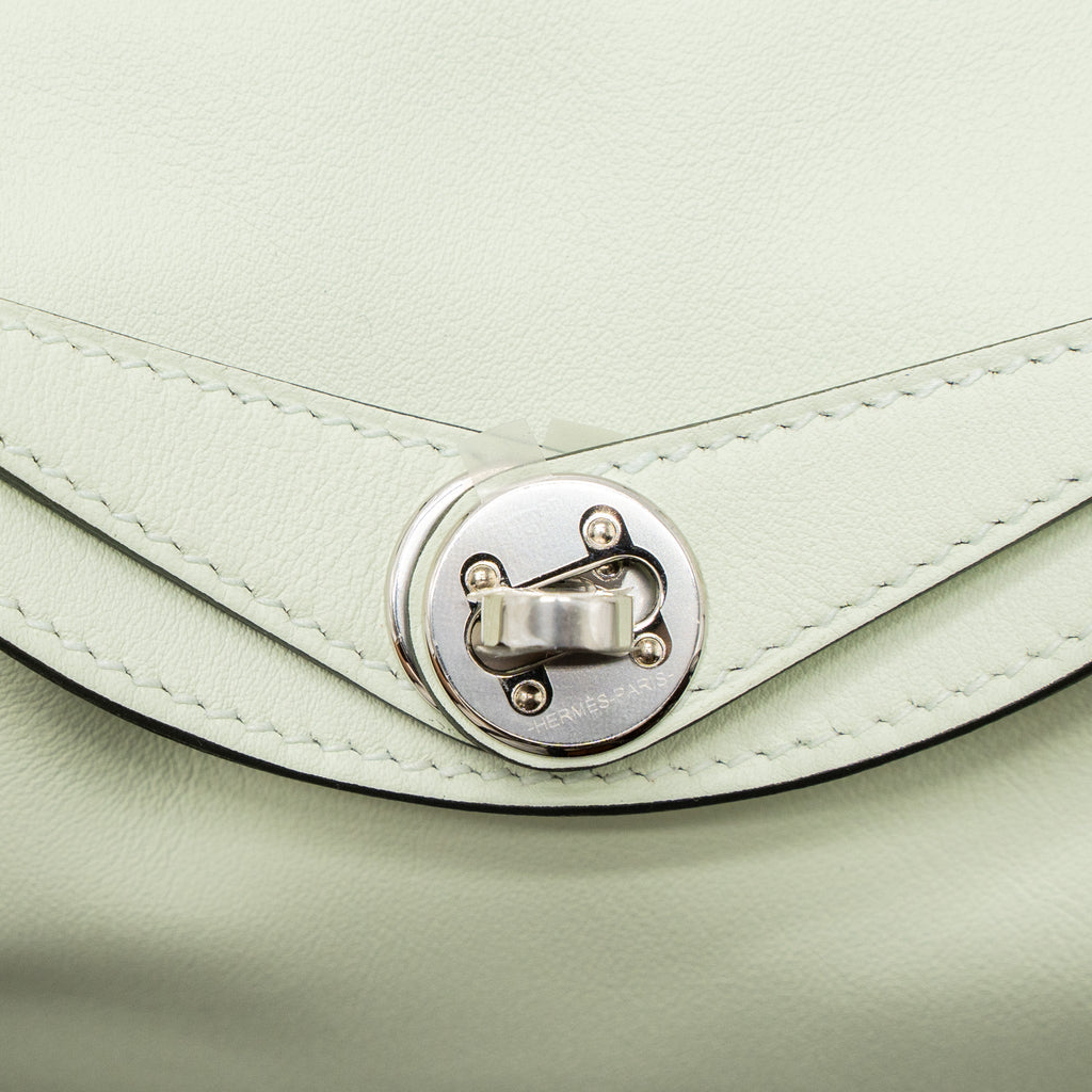 HERMES MINI LINDY SWIFT VERT FIZZ SHW