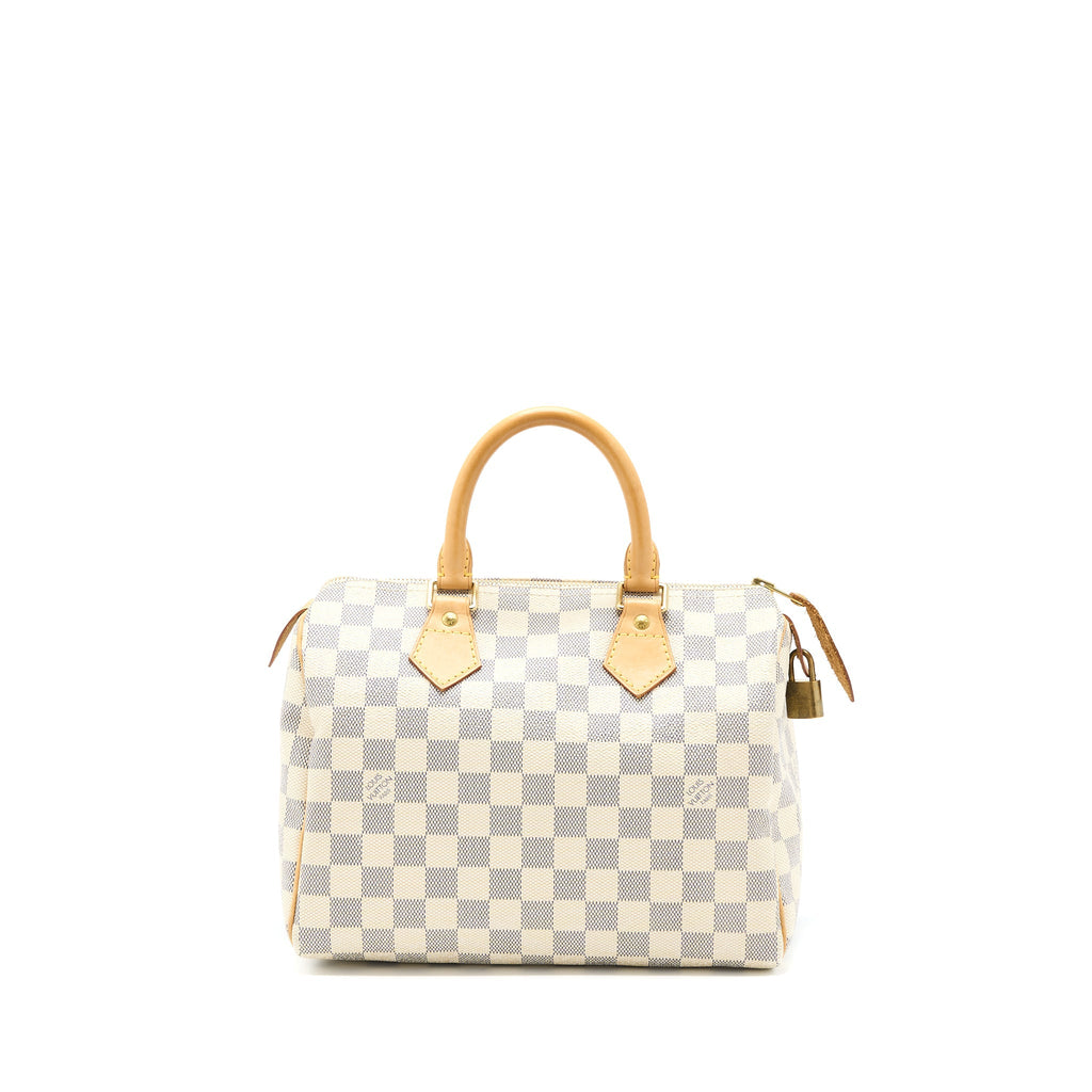 LOUIS VUITTON SPEEDY 25 DAMIER AZUR CANVAS GHW