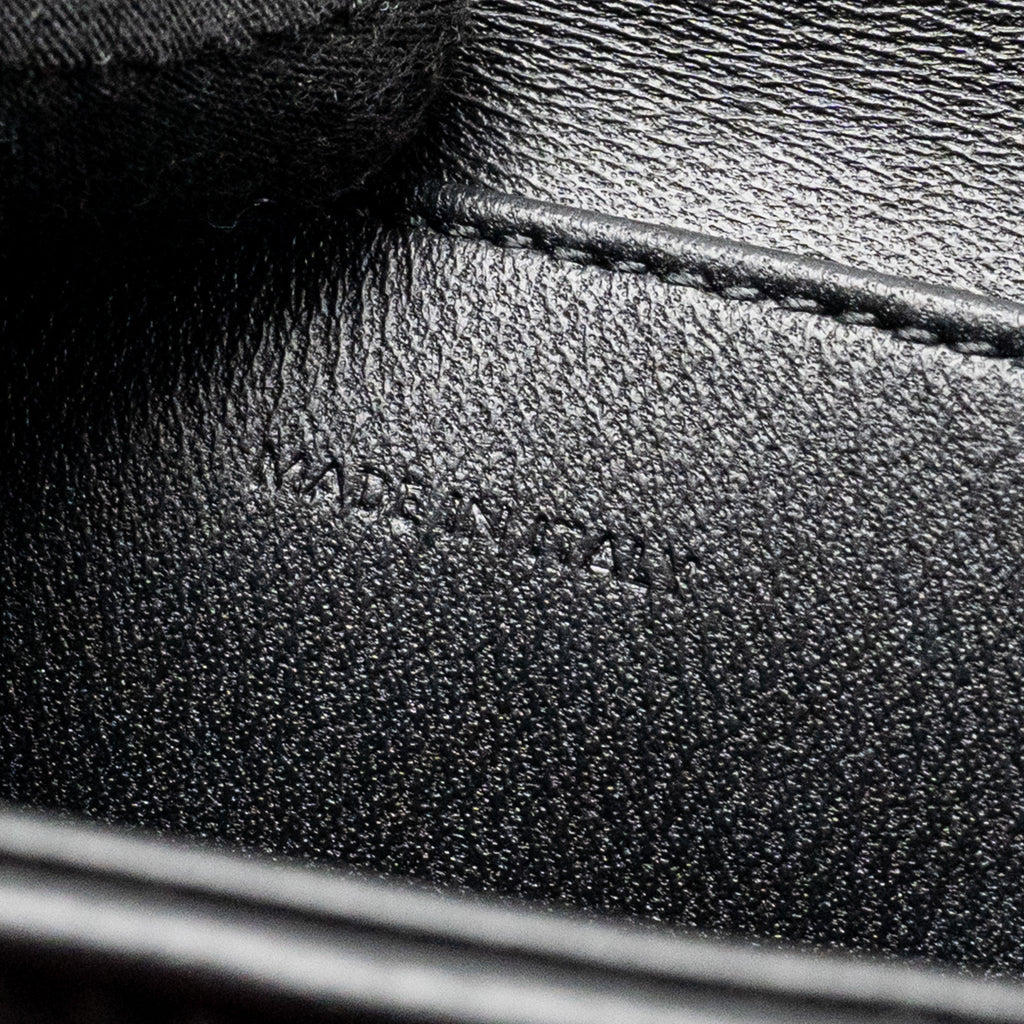 CELINE MATELASSE MINI CHAIN SHOULDER BAG CALFSKIN BLACK GHW