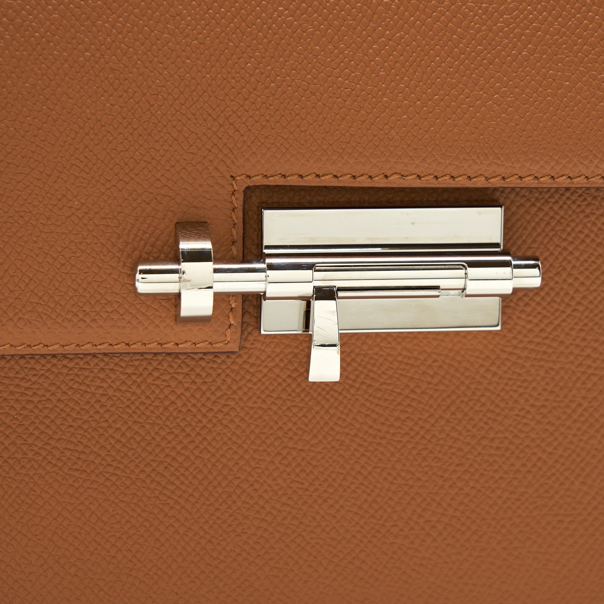 HERMES SAC VERROU 21 EPSOM GOLD SHW WITH MULTICOLOUR STRAP