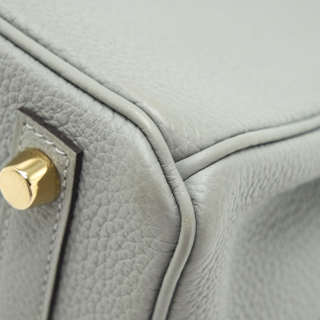 HERMES BIRKIN 25 TOGO 4Z GRIS MOUETTE GHW