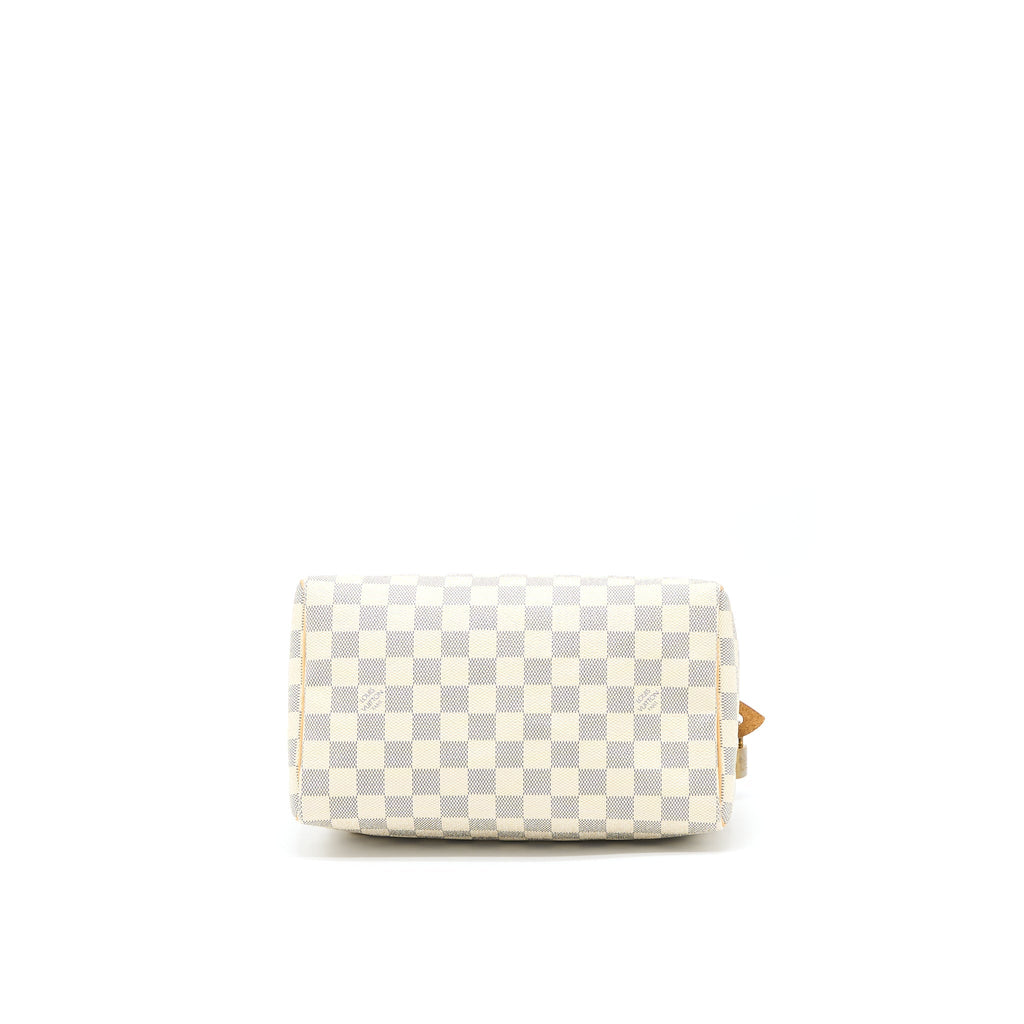 LOUIS VUITTON SPEEDY 25 DAMIER AZUR CANVAS GHW