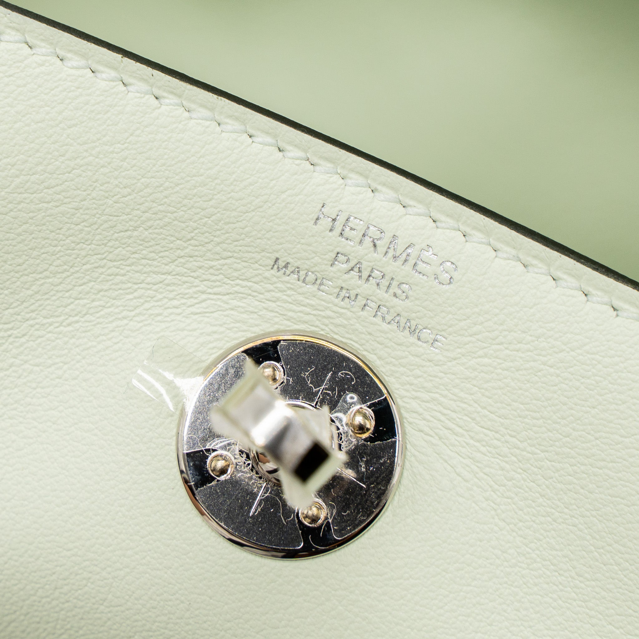 HERMES MINI LINDY SWIFT VERT FIZZ SHW