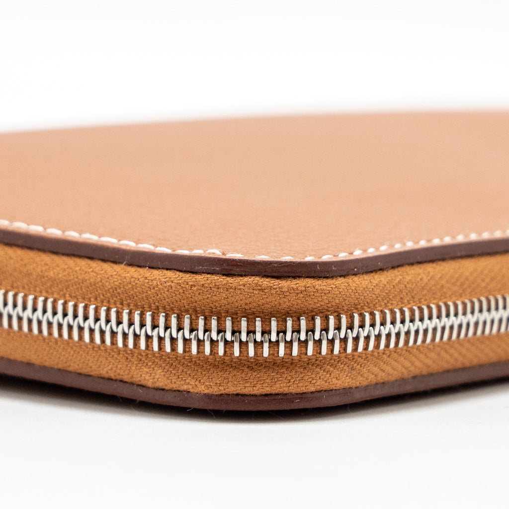 HERMES SILK’IN LONG WALLET EVERCOLOR GOLD/MULTICOLOUR SHW