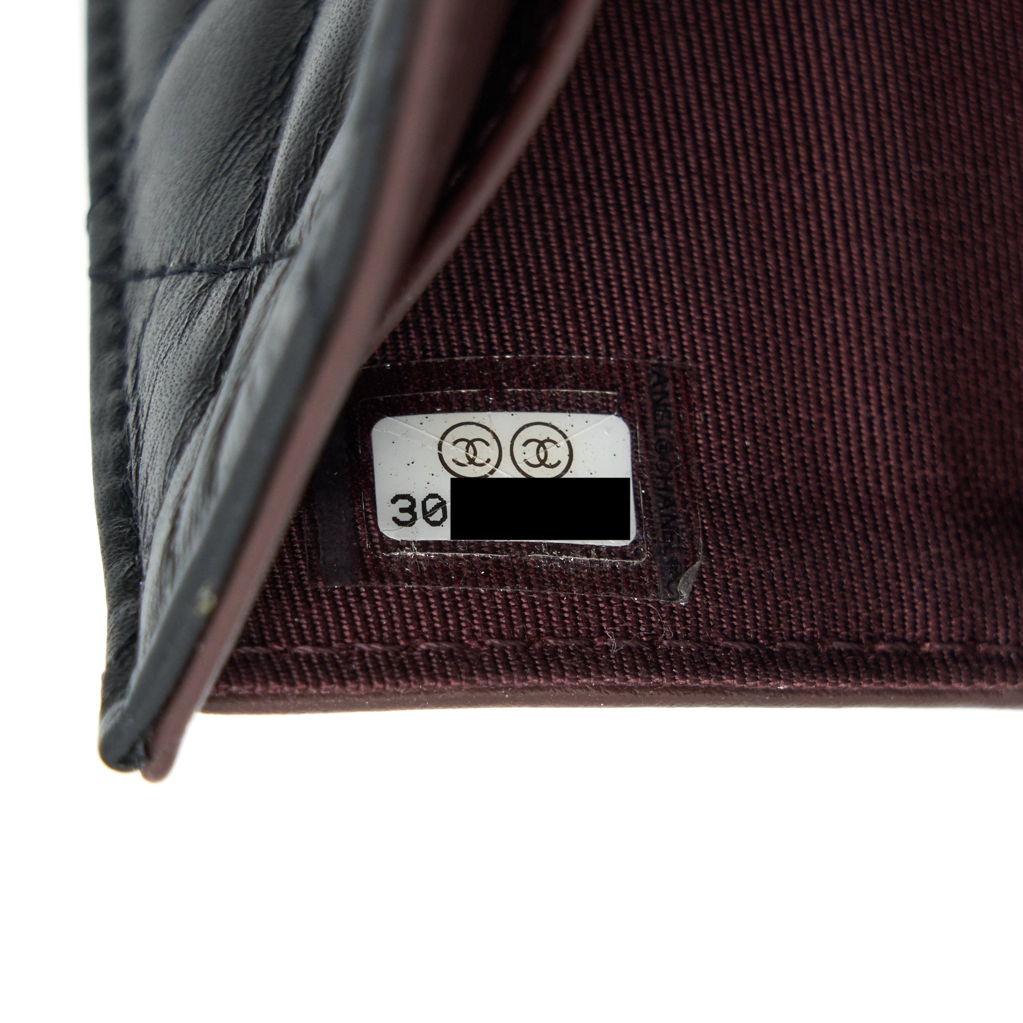 CHANEL 2.55 SMALL COMPACT WALLET BLACK GHW