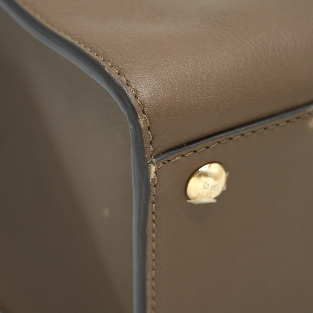 FENDI PEEKABOO X-LITE MEDIUM BROWN WITH AN EXTRA SHOULDER STRAP