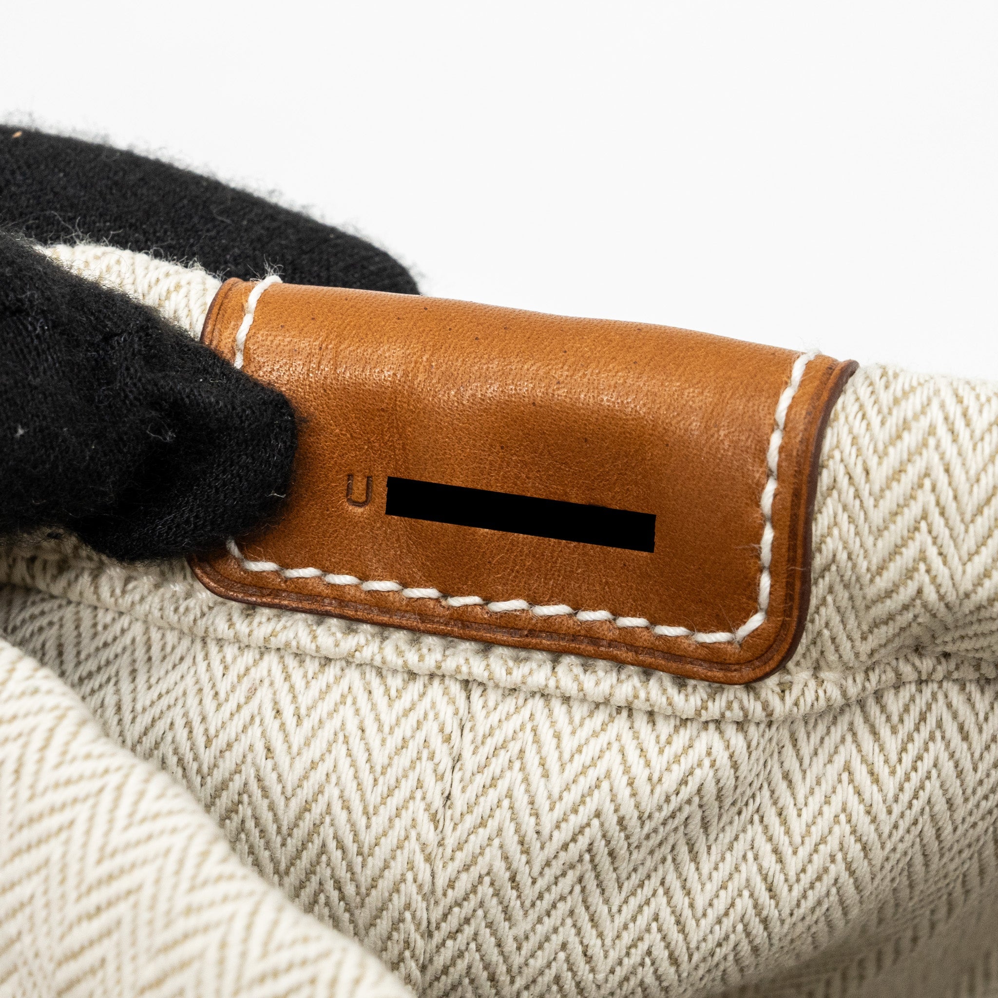 HERMES FOURBI 20 POUCH CANVAS / BARENIA CALFSKIN NATURAL/FAUVE SHW