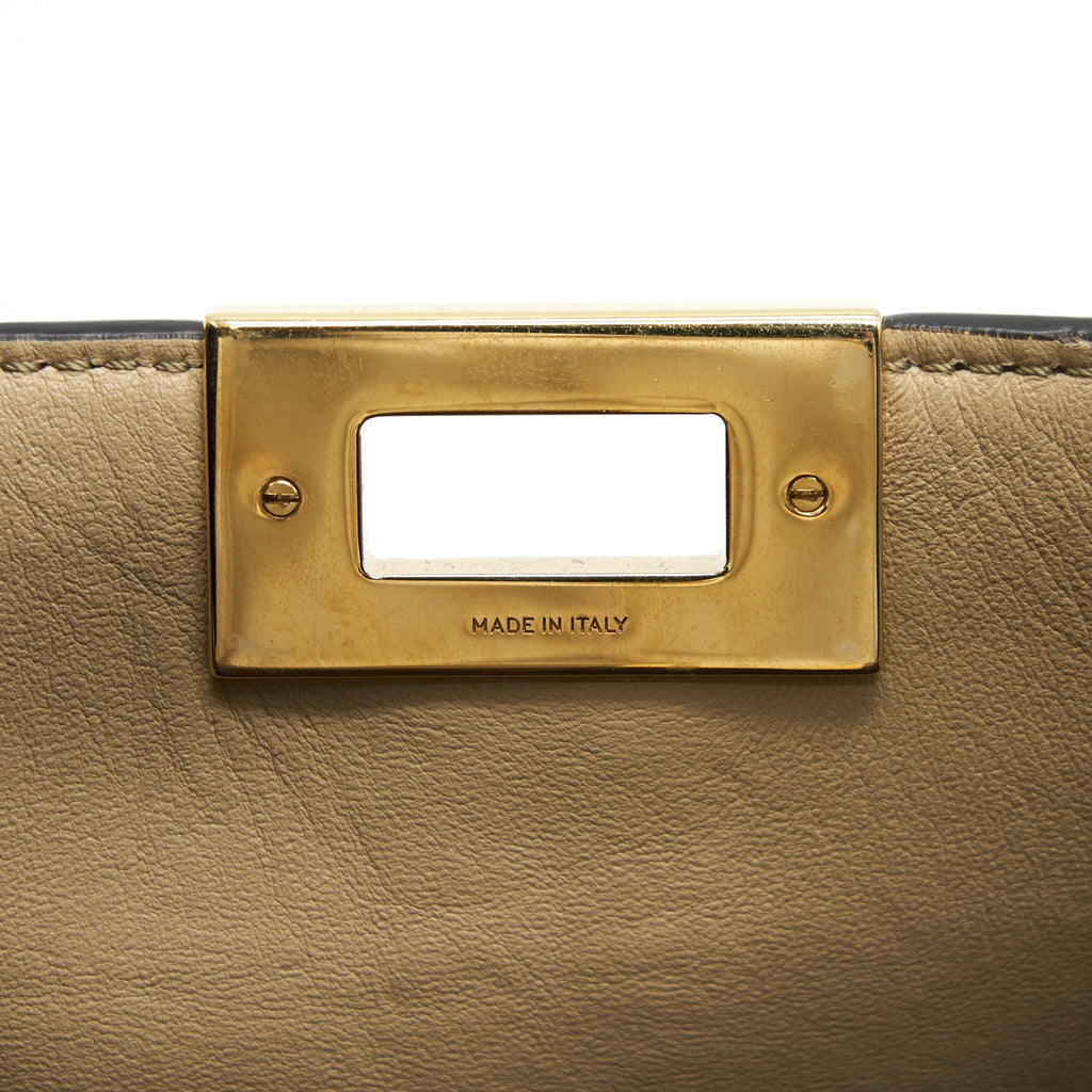 FENDI PEEKABOO X-LITE MEDIUM BROWN WITH AN EXTRA SHOULDER STRAP