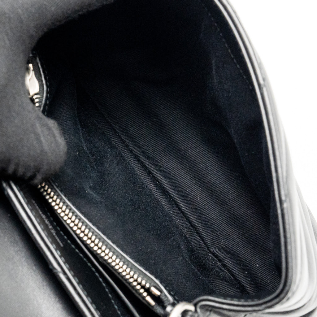 SAINT LAURENT/YSL SMALL LOULOU BAG CALFSKIN BLACK SHW