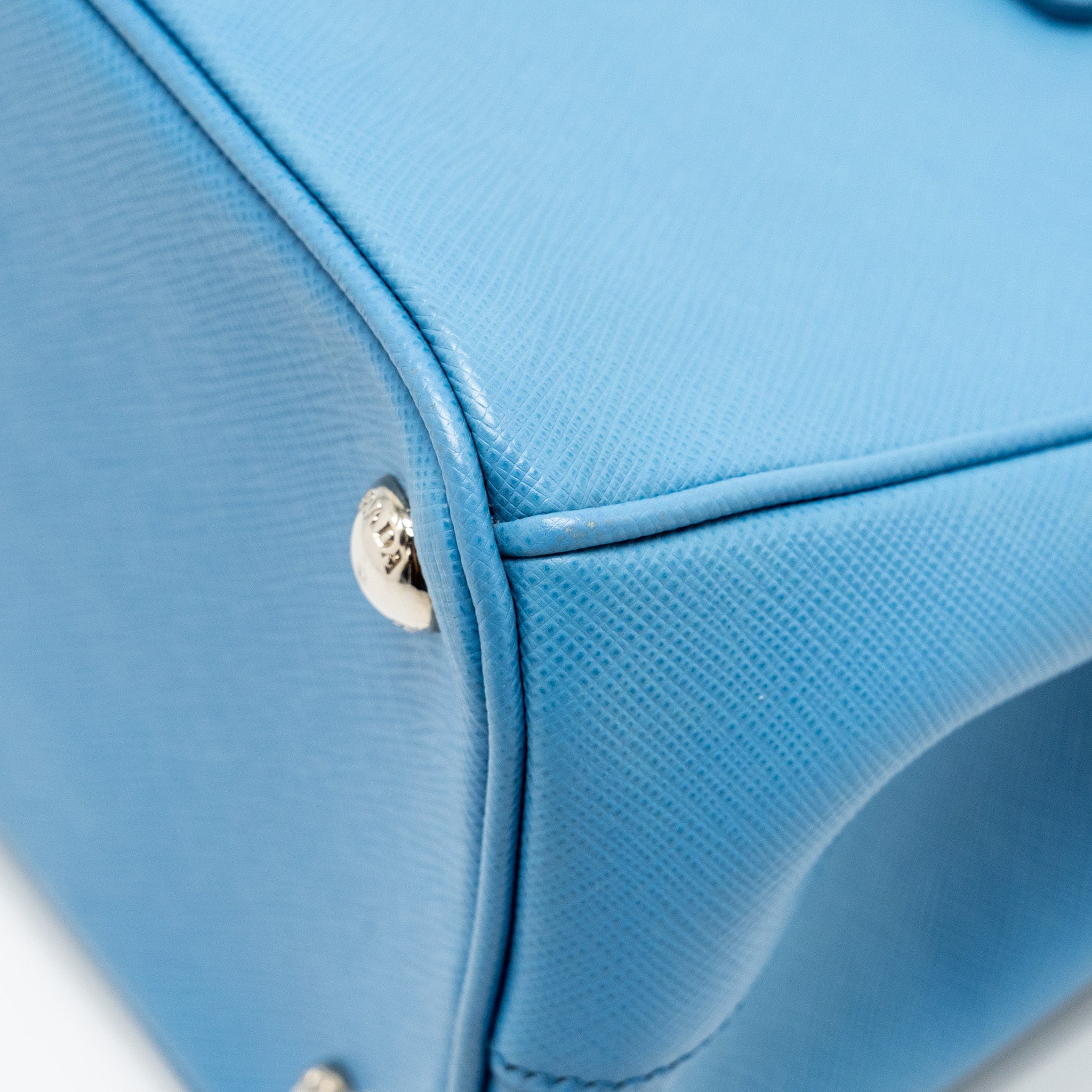 PRADA MEDIUM GALLERIA SAFFIANO BAG LEATHER BLUE SHW