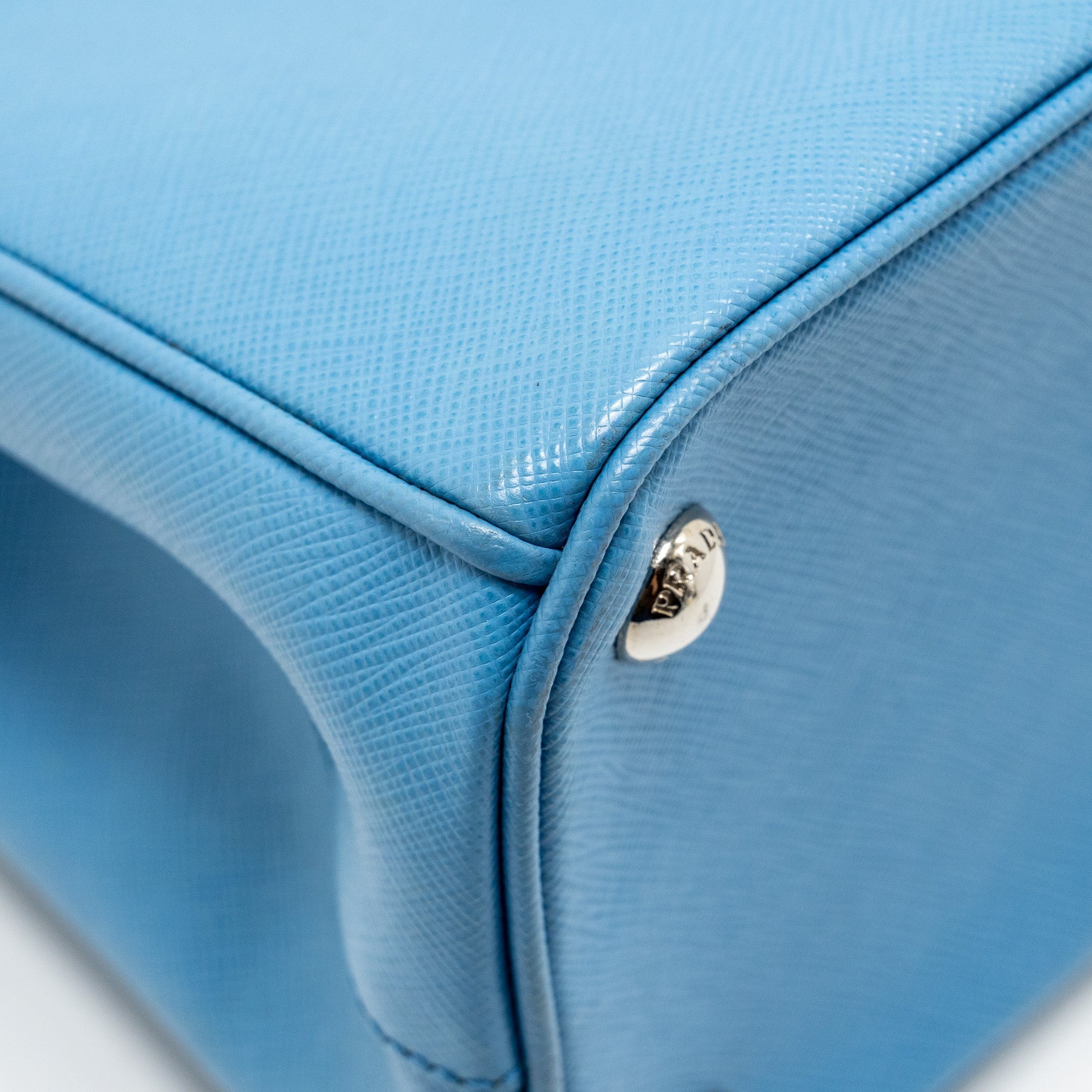 PRADA MEDIUM GALLERIA SAFFIANO BAG LEATHER BLUE SHW
