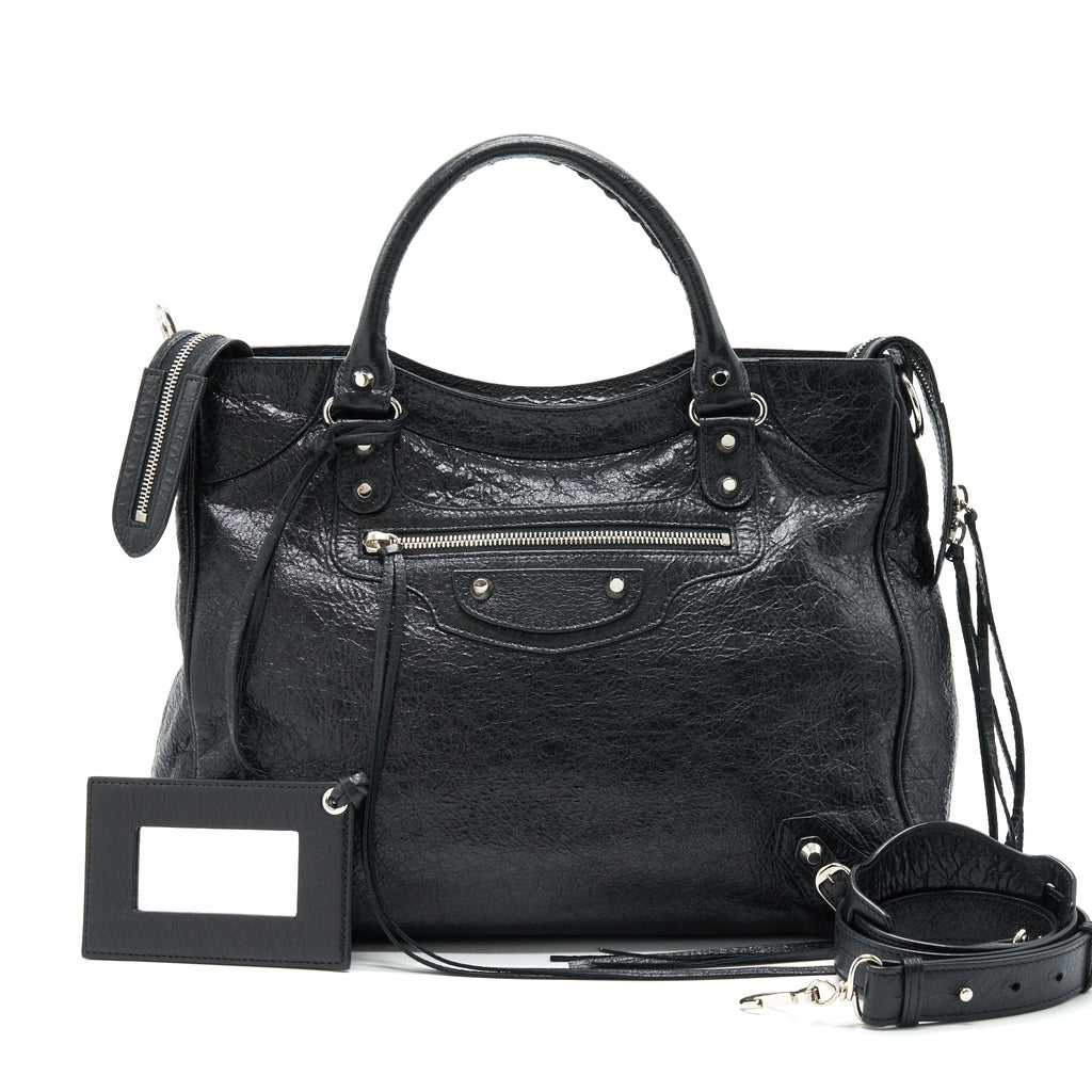 BALENCIAGA SHOULDER HANDBAG IN BLACK IN SHW