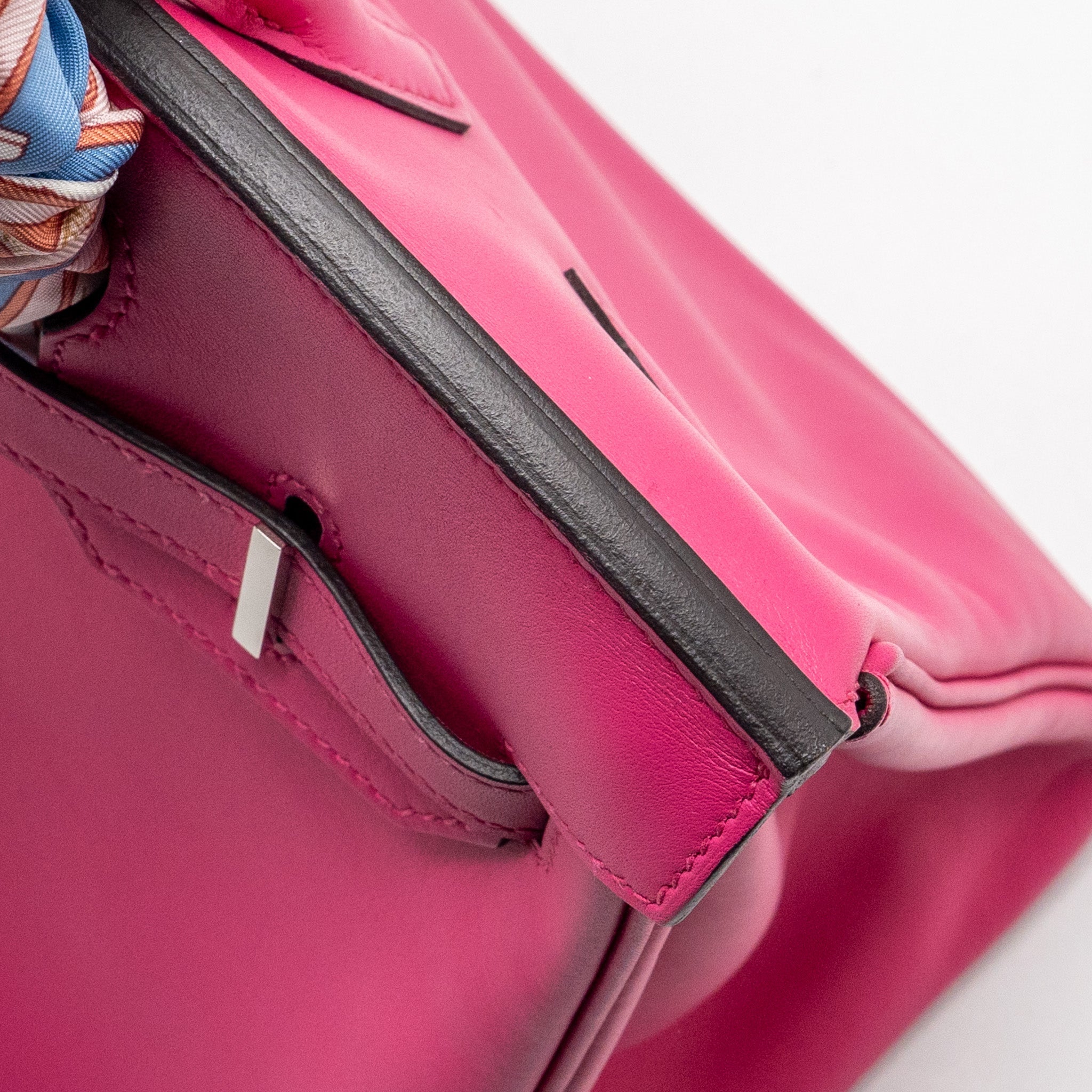 HERMES BIRKIN 30 JONATHAN 5R ROSE SHOCKING SHW