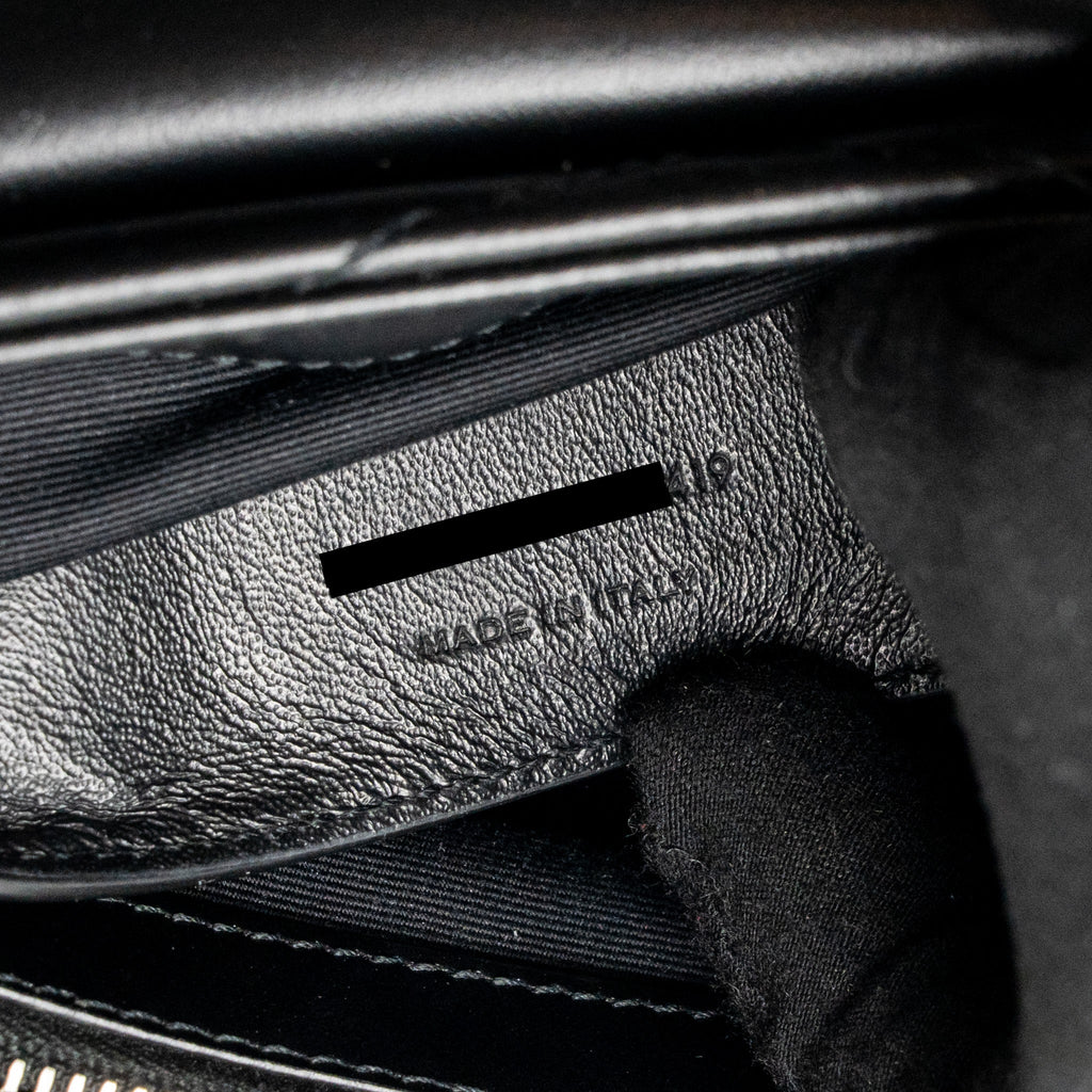 SAINT LAURENT/YSL SMALL LOULOU BAG CALFSKIN BLACK SHW