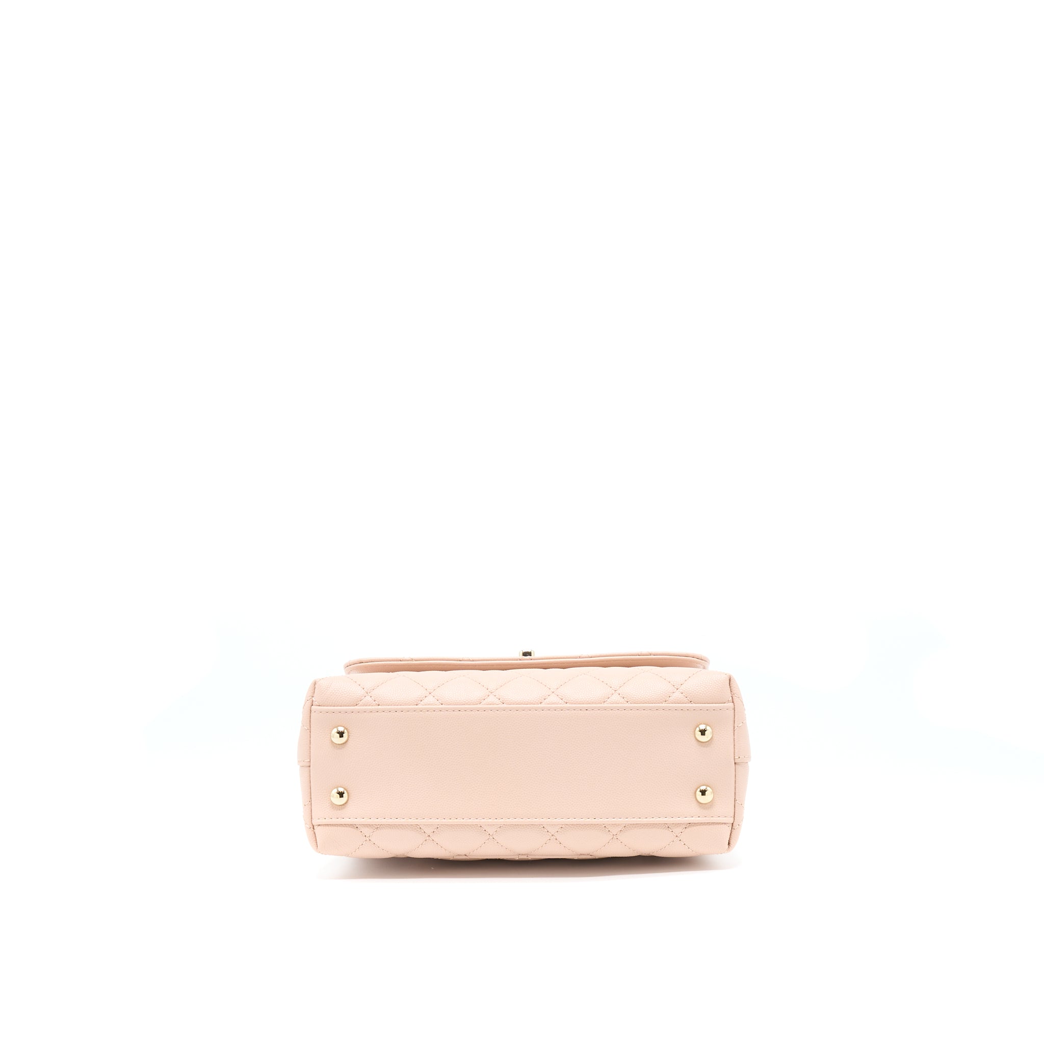 CHANEL 21A SMALL COCO HANDLE CAVIAR ND022 ROSE CLAIR / LIGHT PINK LGHW(MICROCHIP)