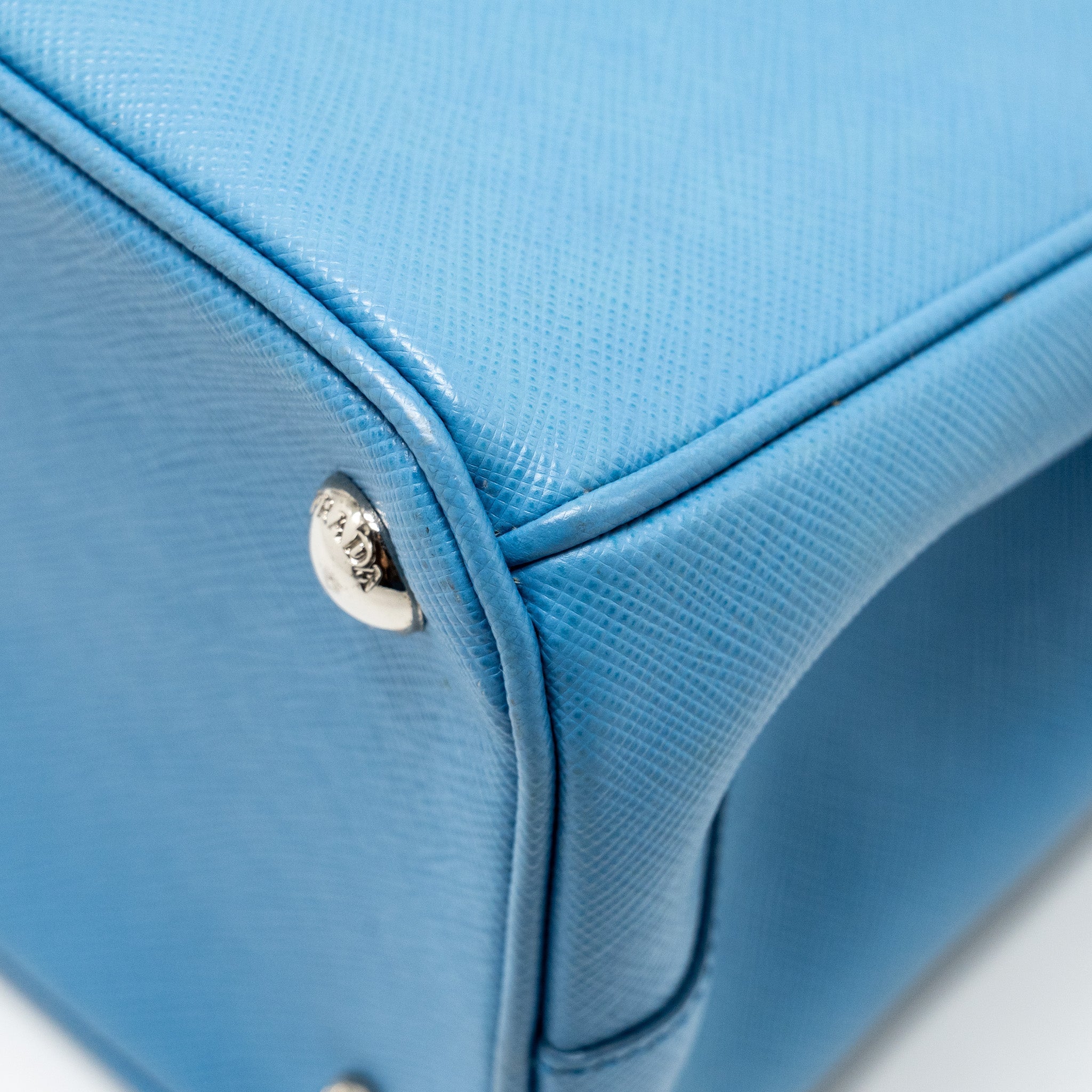 PRADA MEDIUM GALLERIA SAFFIANO BAG LEATHER BLUE SHW