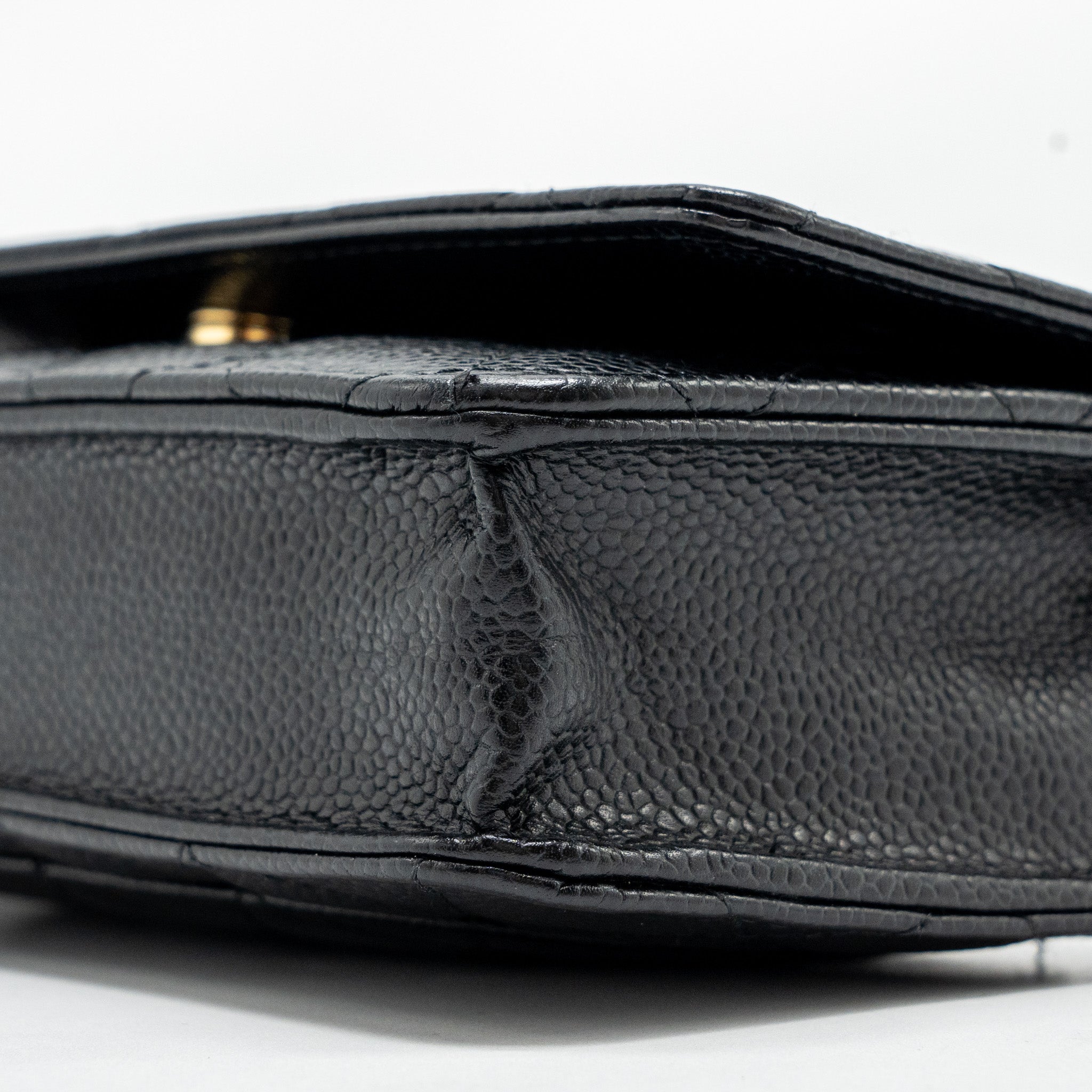 CHANEL CLASSIC WALLET ON CHAIN CAVIAR BLACK GHW