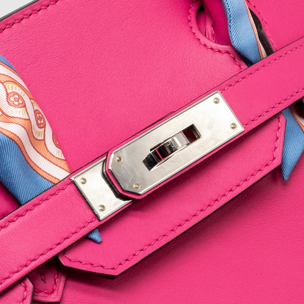 HERMES BIRKIN 30 JONATHAN 5R ROSE SHOCKING SHW