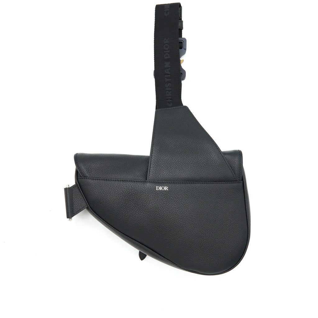 DIOR SADDLE BAG GRAINED CALFSKIN BLACK SHW