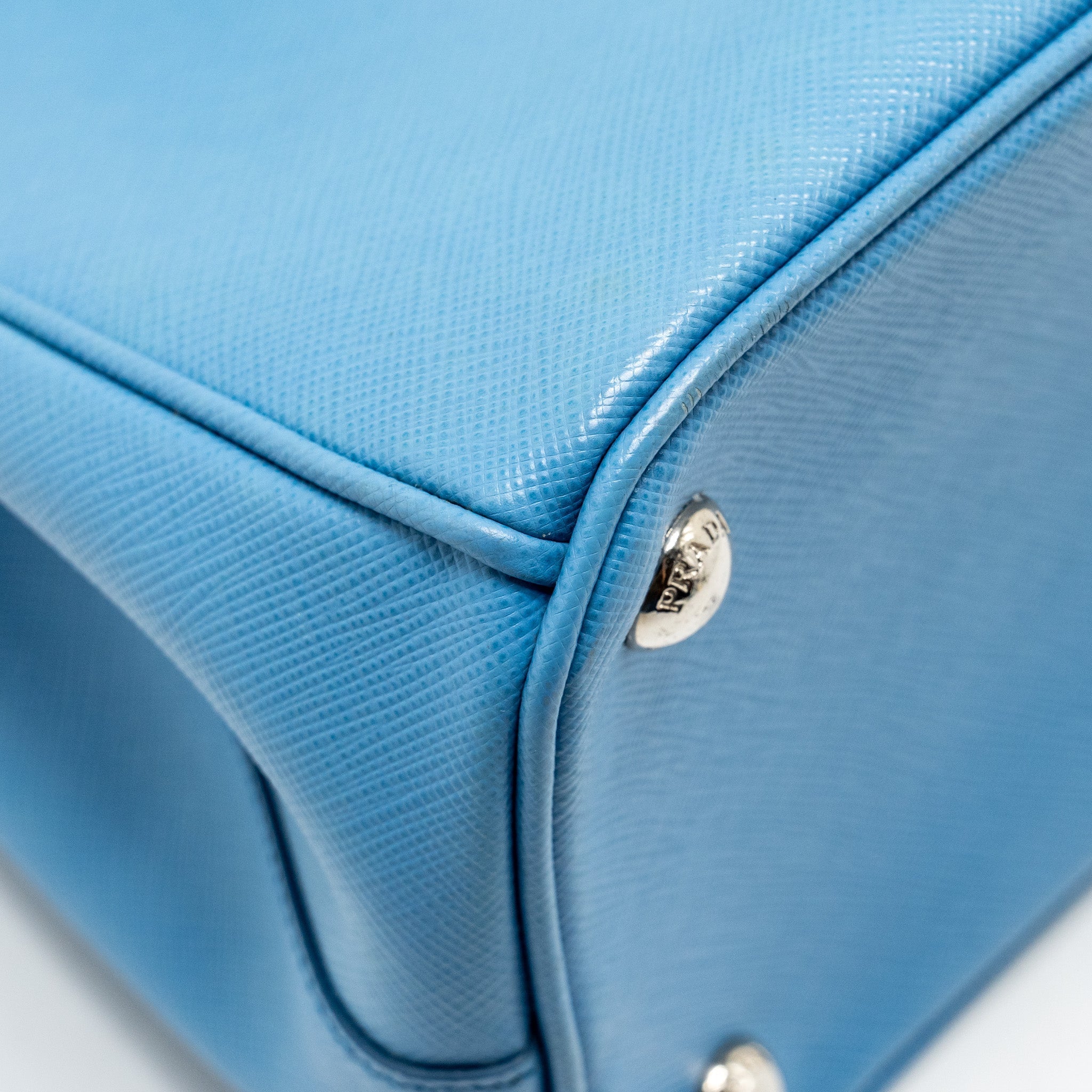 PRADA MEDIUM GALLERIA SAFFIANO BAG LEATHER BLUE SHW
