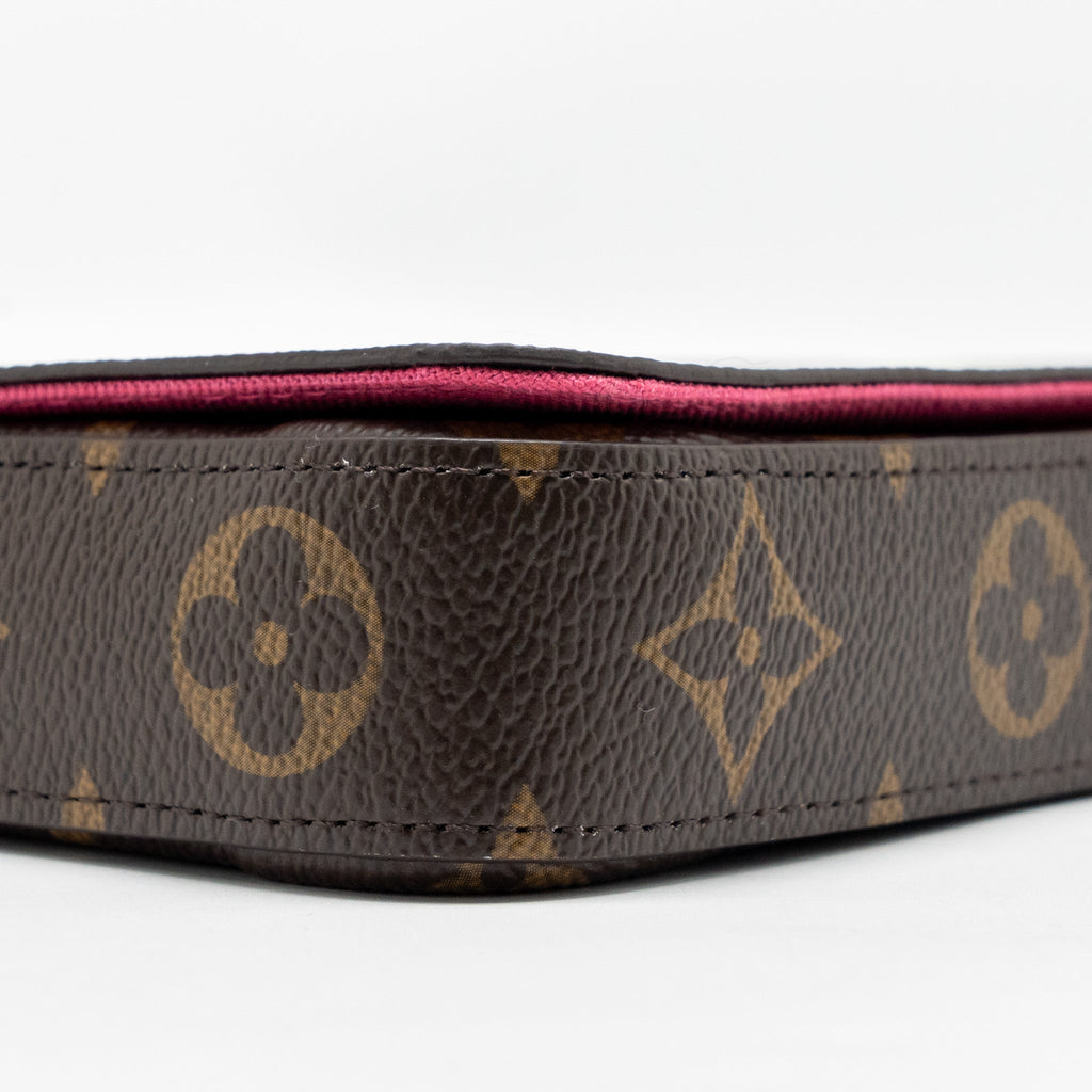 LOUIS VUITTON POCHETTE FELICIE LIMITED EDITION VIVIENNE MASCOT ON HOLLYWOOD DRIVE MONOGRAM CANVAS GHW