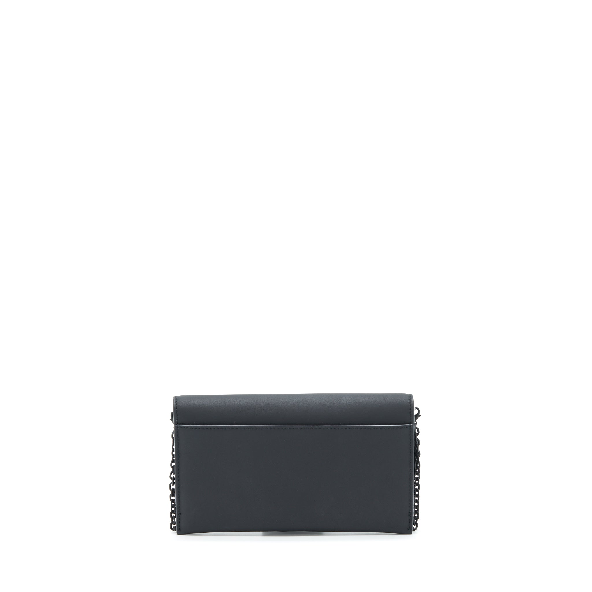 DIOR SADDLE WALLET WITH CHAIN CALFSKIN SO BLACK
