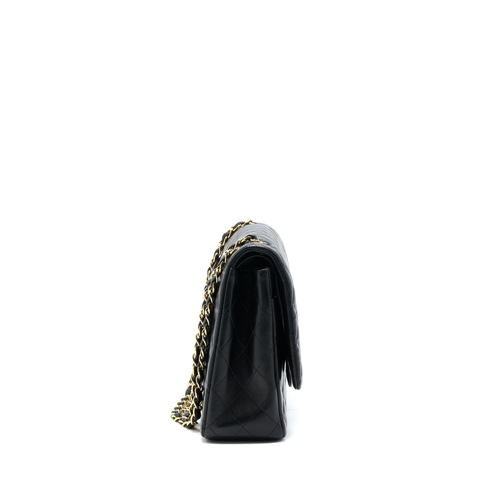 CHANEL MAXI CLASSIC DOUBLE FLAP BAG LAMBSKIN BLACK GHW
