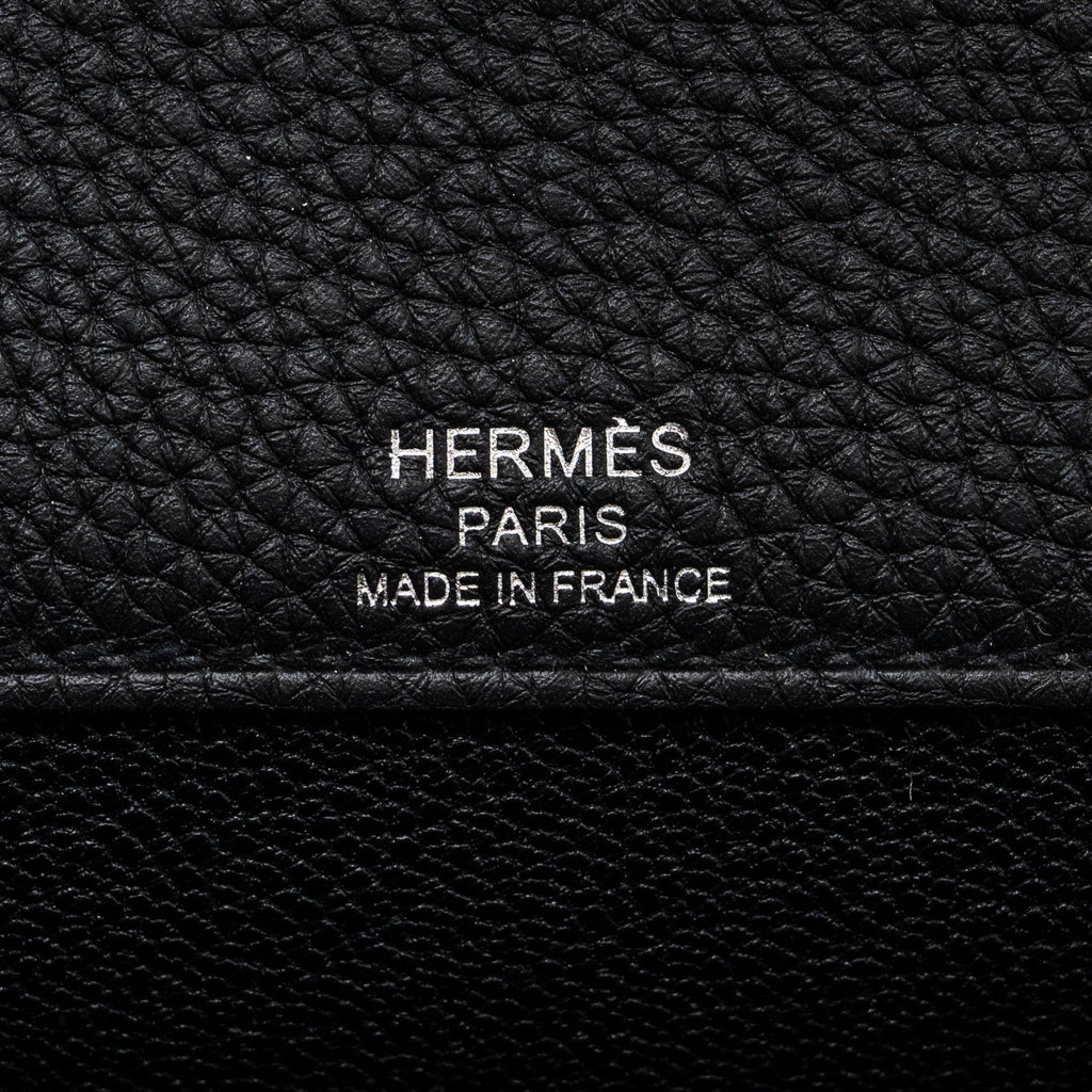 HERMES POCHETTE KELLY DEPECHES 25 TOGO BLACK SHW